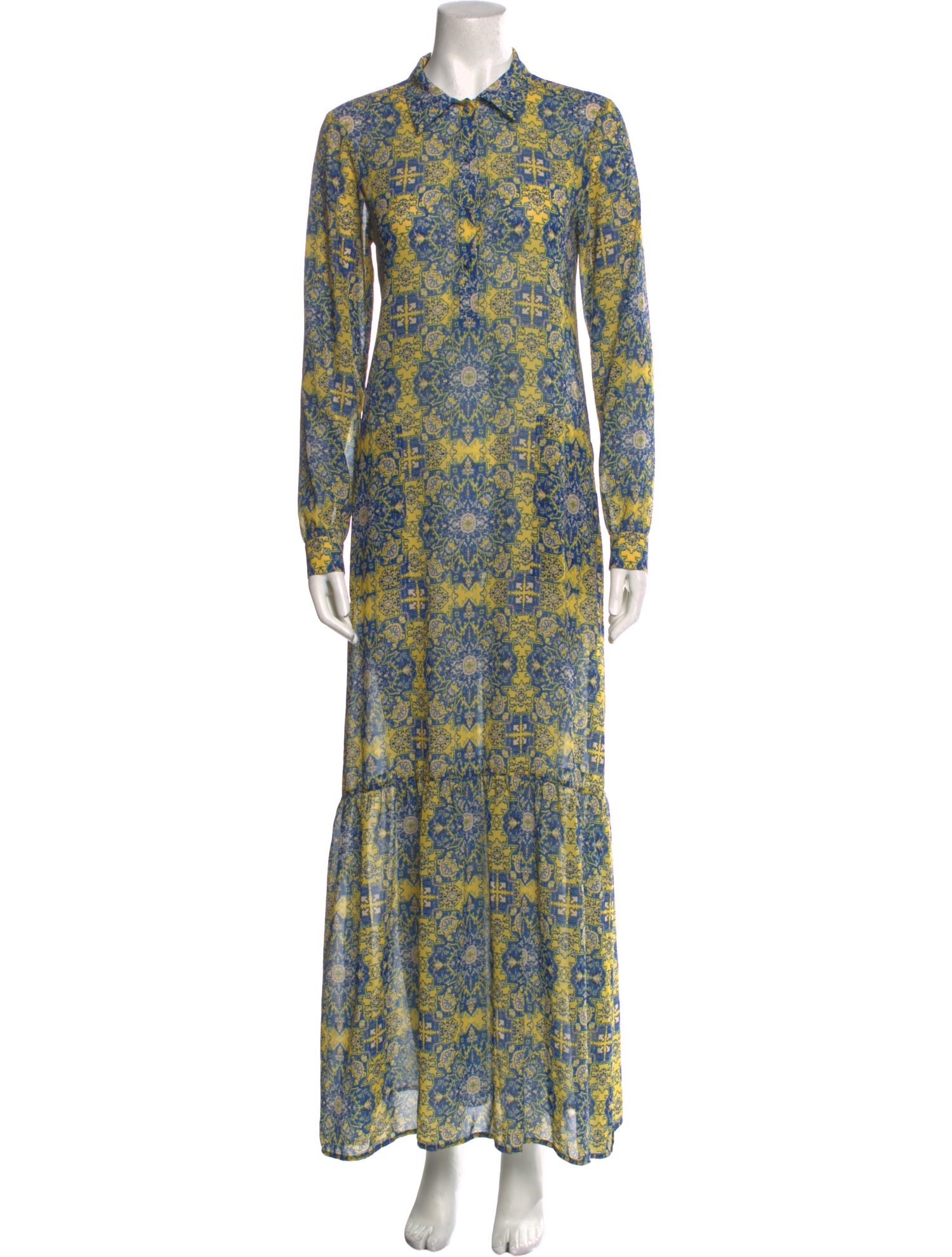 For Love & Lemons Floral Print Long Dress