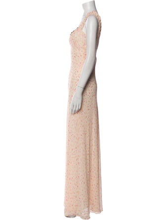 For Love & Lemons Floral Print Long Dress