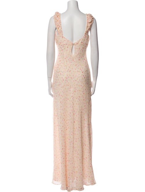 For Love & Lemons Floral Print Long Dress