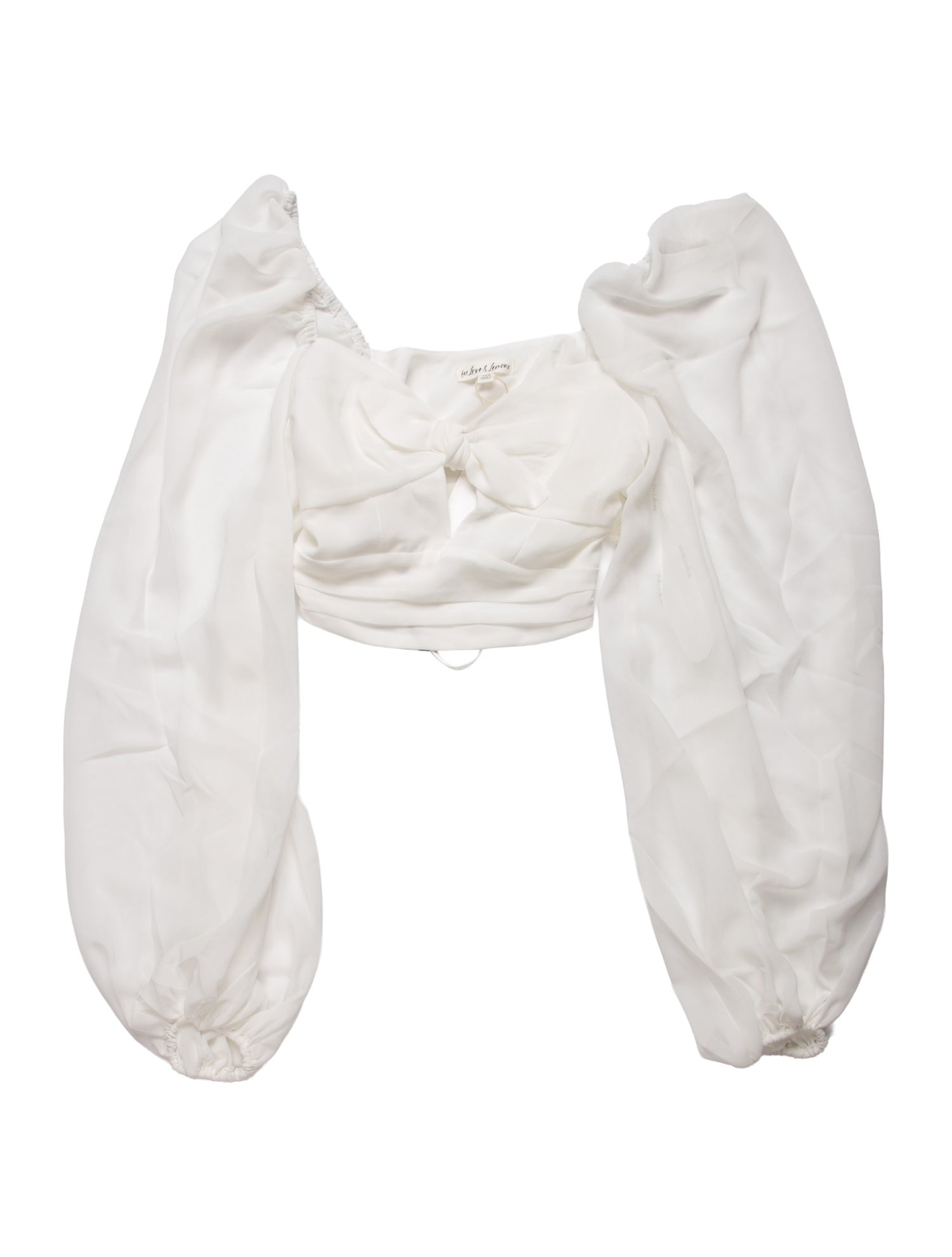 For Love & Lemons Square Neckline Sleeveless Crop Top w/ Tags