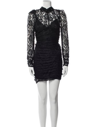 For Love & Lemons Lace Pattern Mini Dress