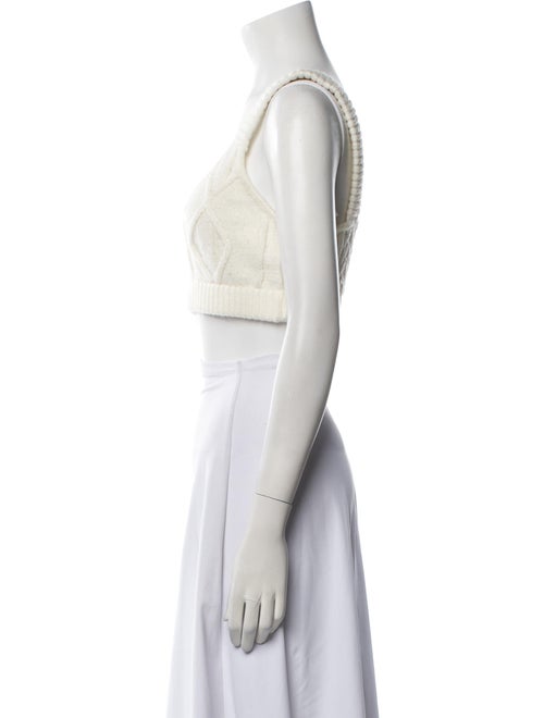 For Love & Lemons Patterned Scoop Neck Sweater