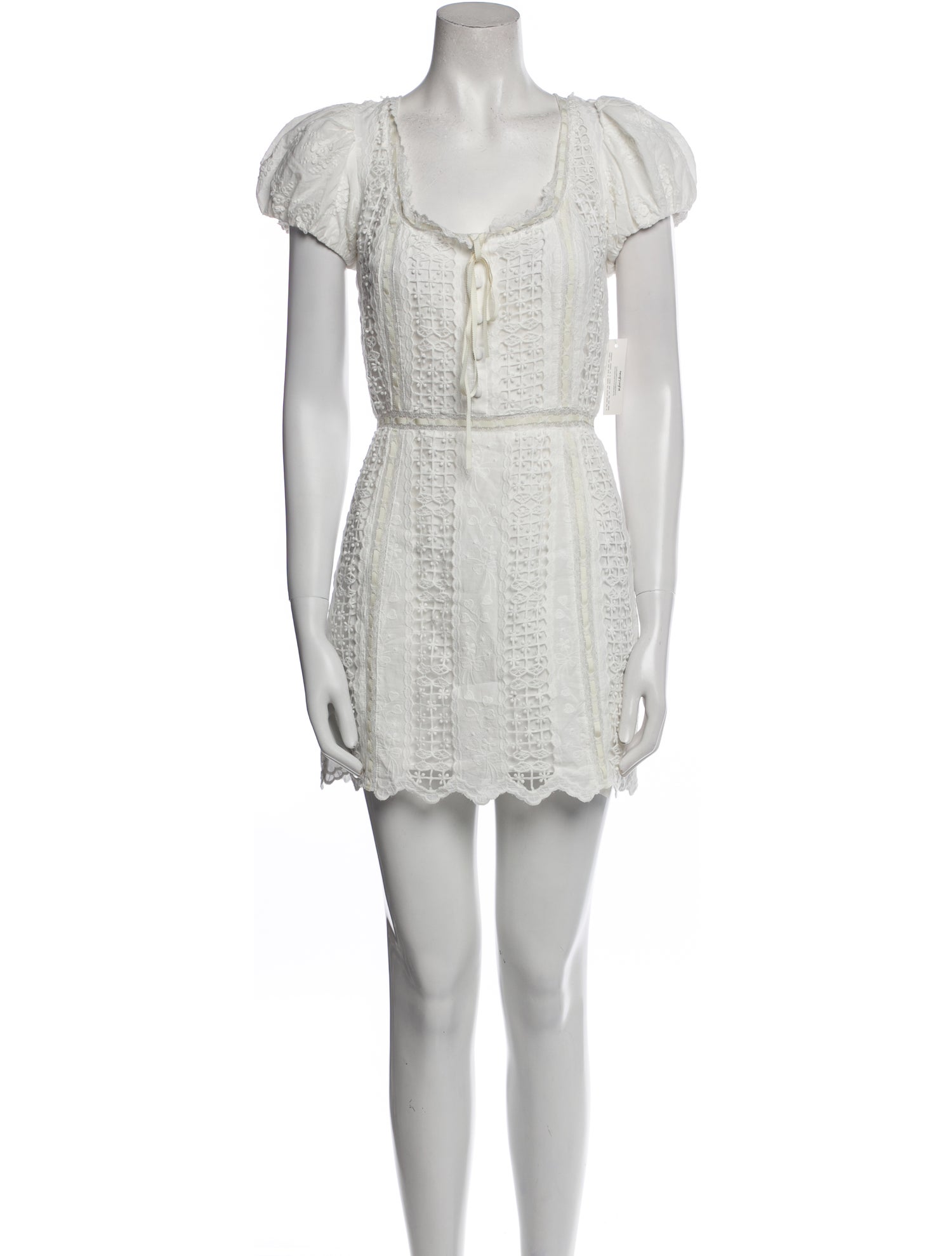 For Love & Lemons V-Neck Mini Dress