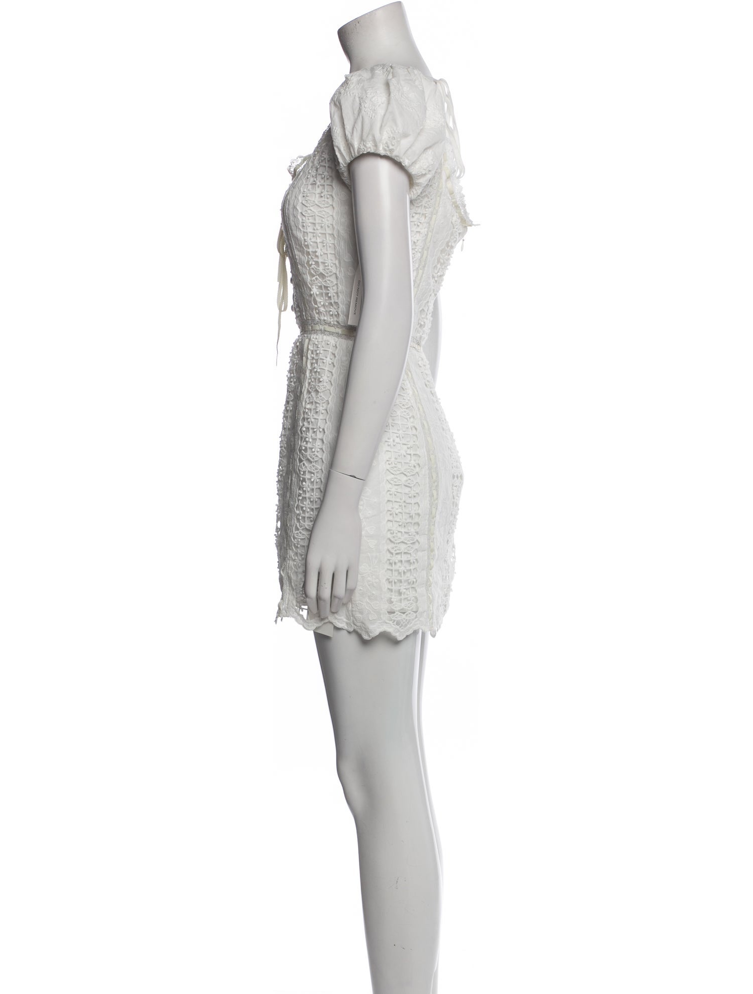 For Love & Lemons V-Neck Mini Dress