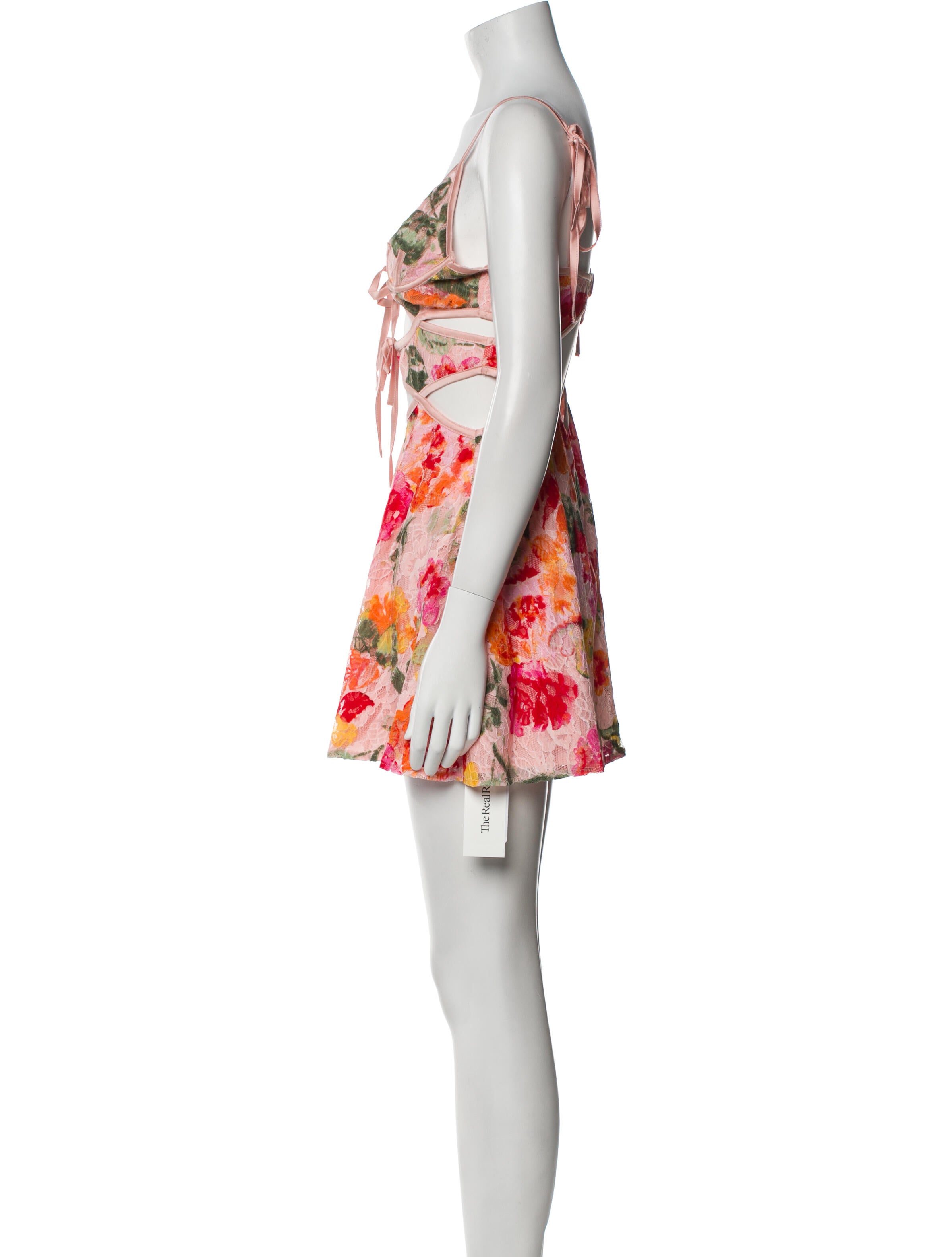 For Love & Lemons Floral Print Mini Dress w/ Tags