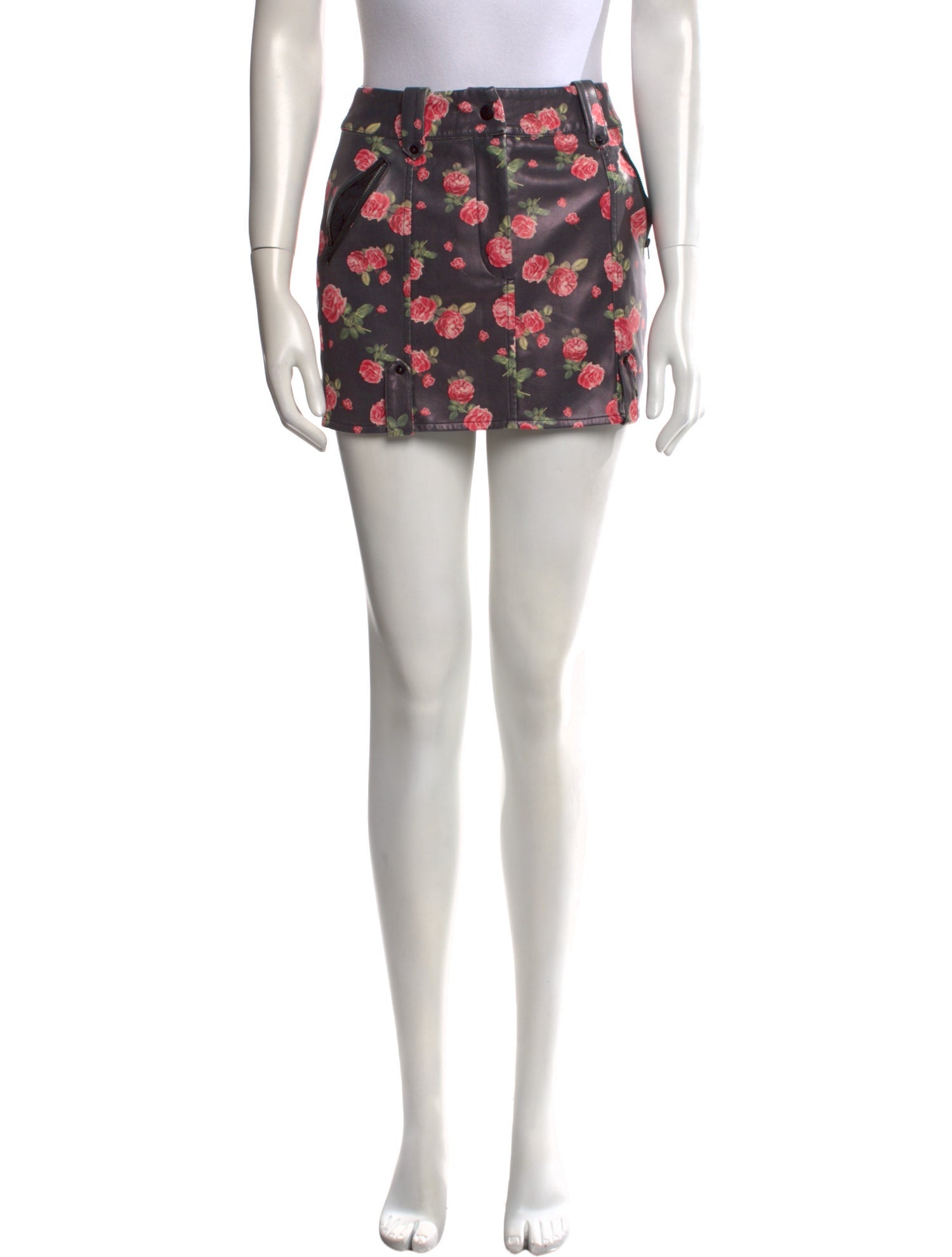 For Love & Lemons Floral Print Mini Skirt