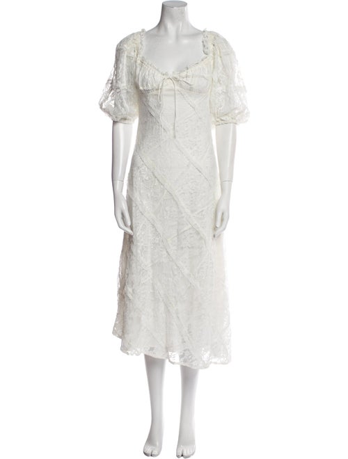 For Love & Lemons Nylon Midi Length Dress