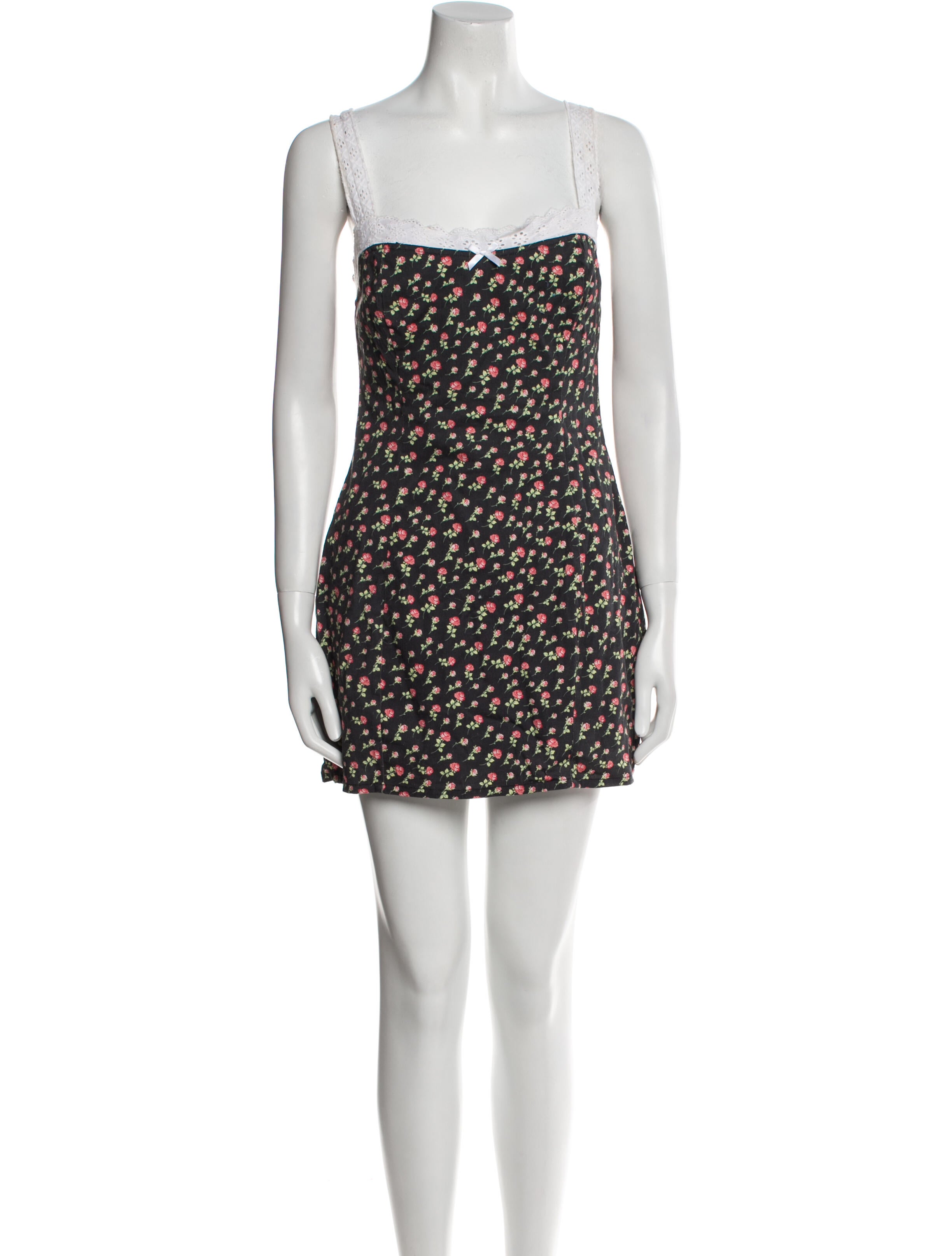 For Love & Lemons Floral Print Mini Dress