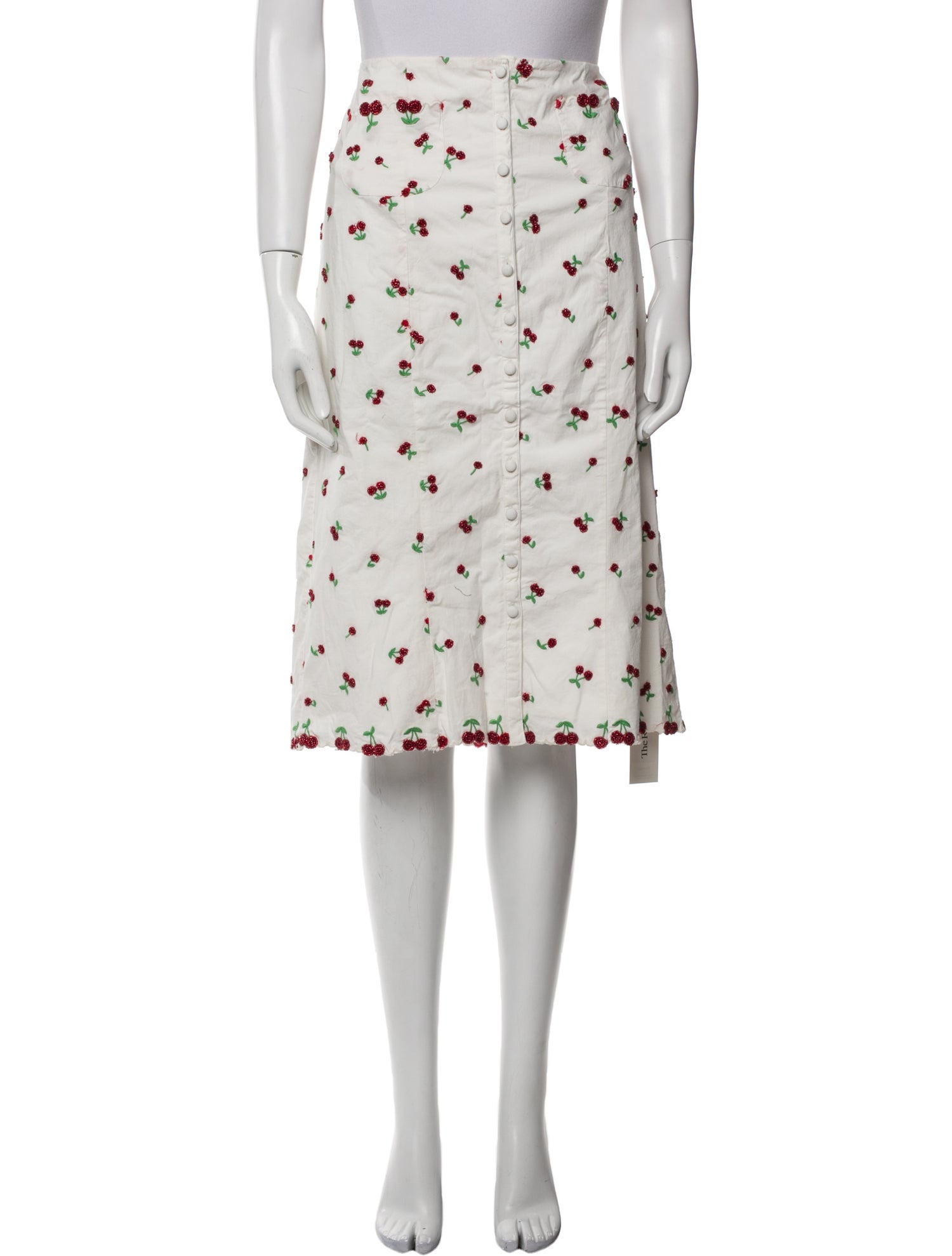 For Love & Lemons Floral Print Knee-Length Skirt