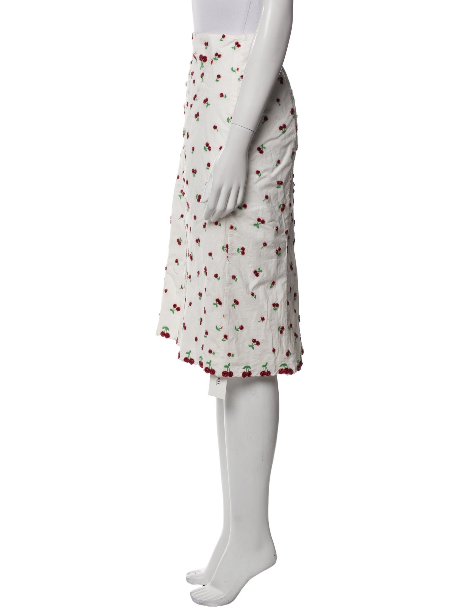 For Love & Lemons Floral Print Knee-Length Skirt