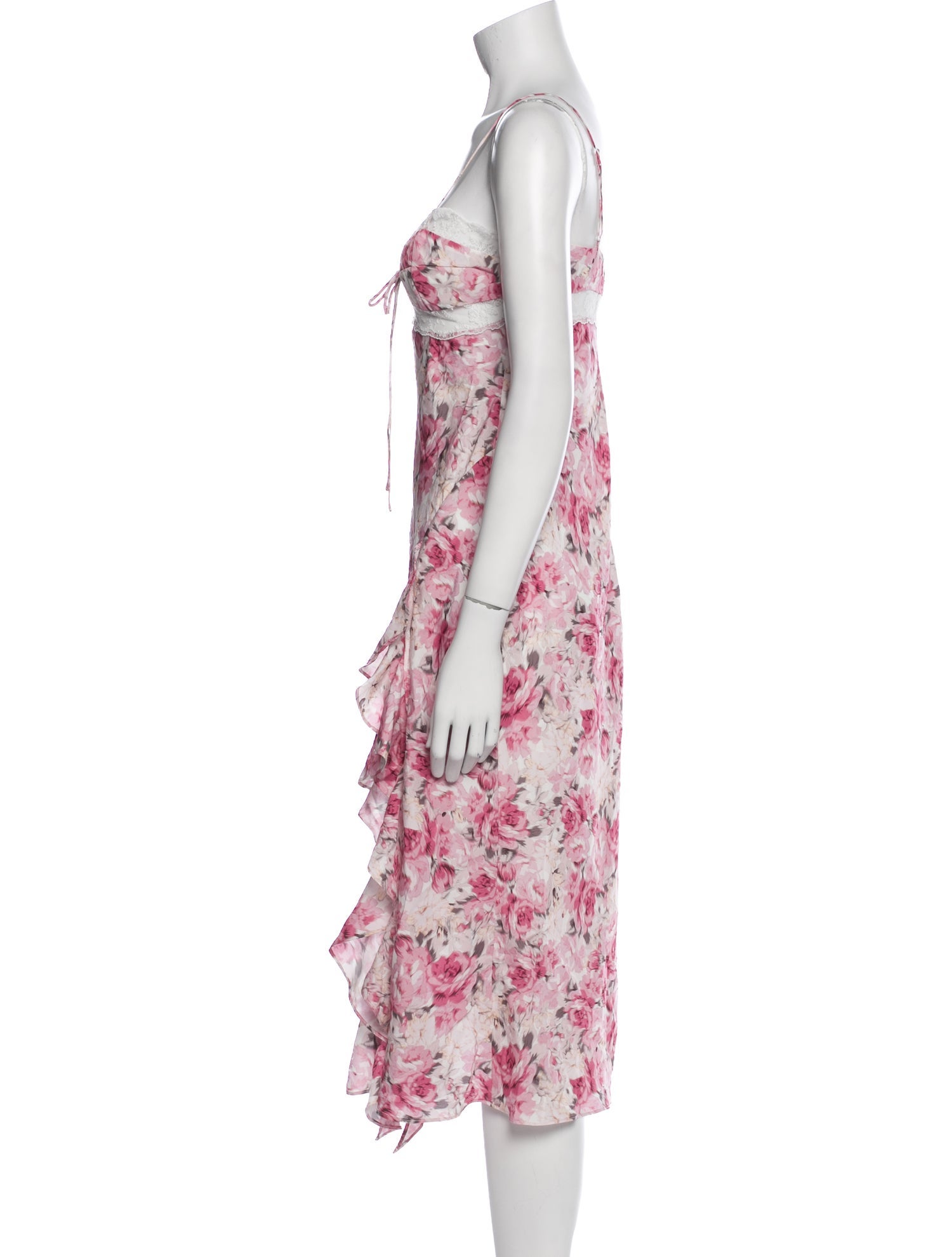 For Love & Lemons Floral Print Midi Length Dress w/ Tags