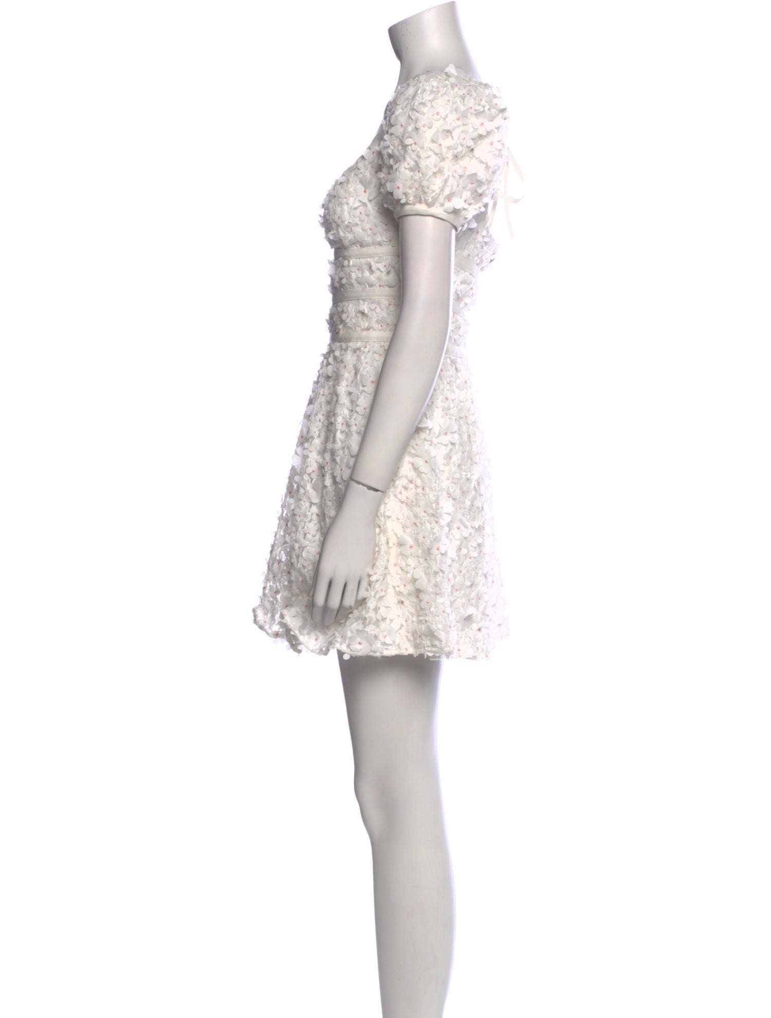 For Love & Lemons Lace Pattern Mini Dress