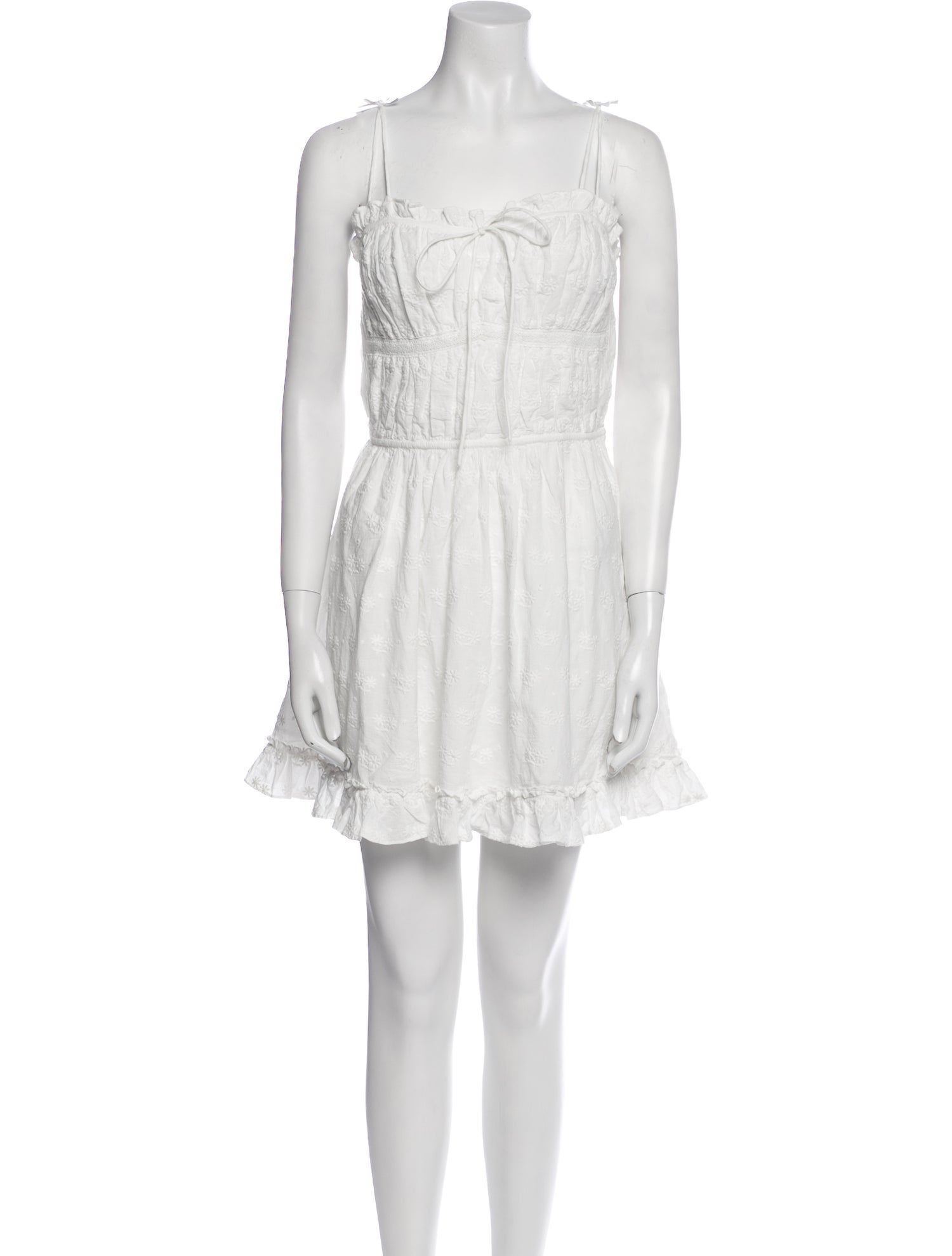 For Love & Lemons Square Neckline Mini Dress