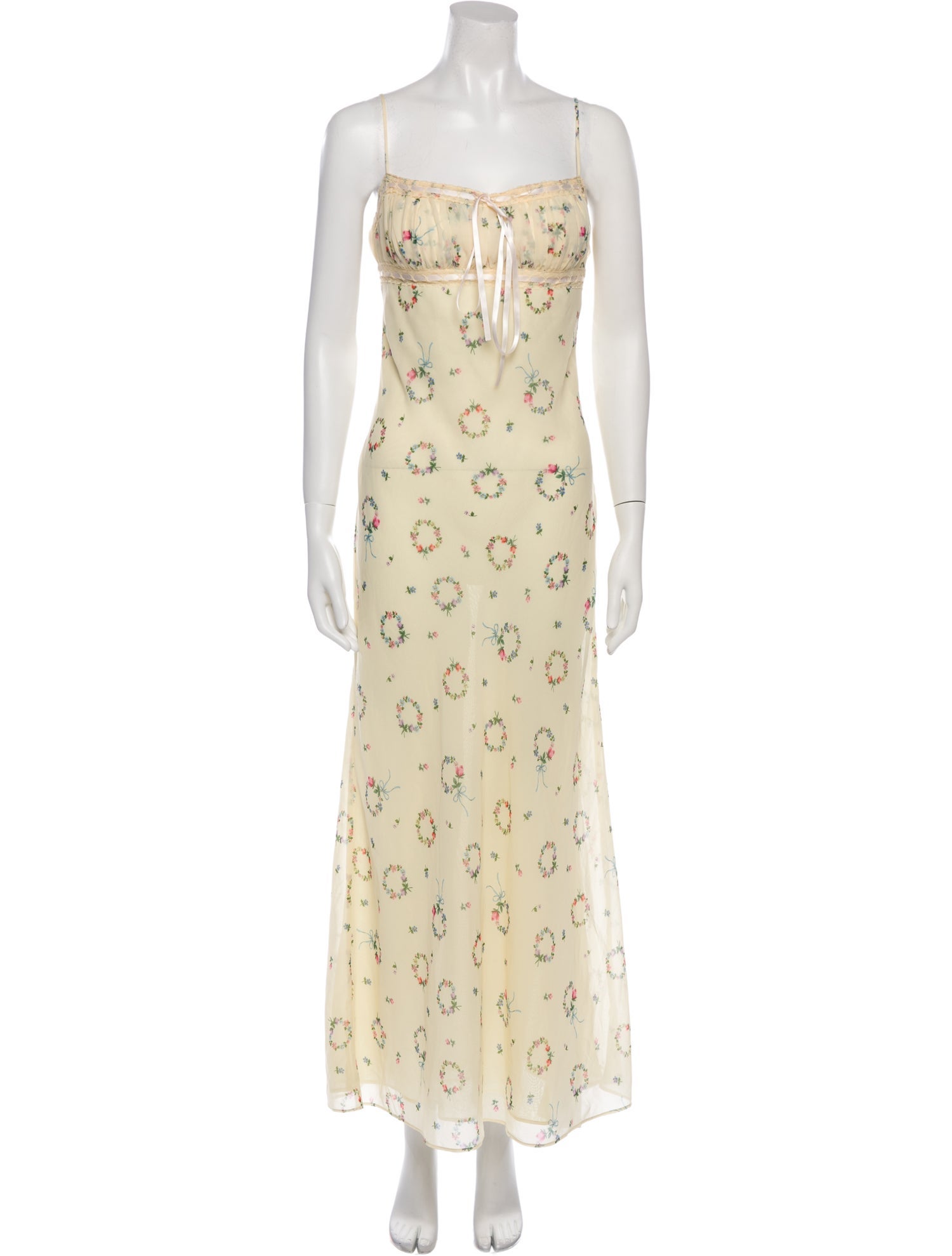 For Love & Lemons Floral Print Long Dress