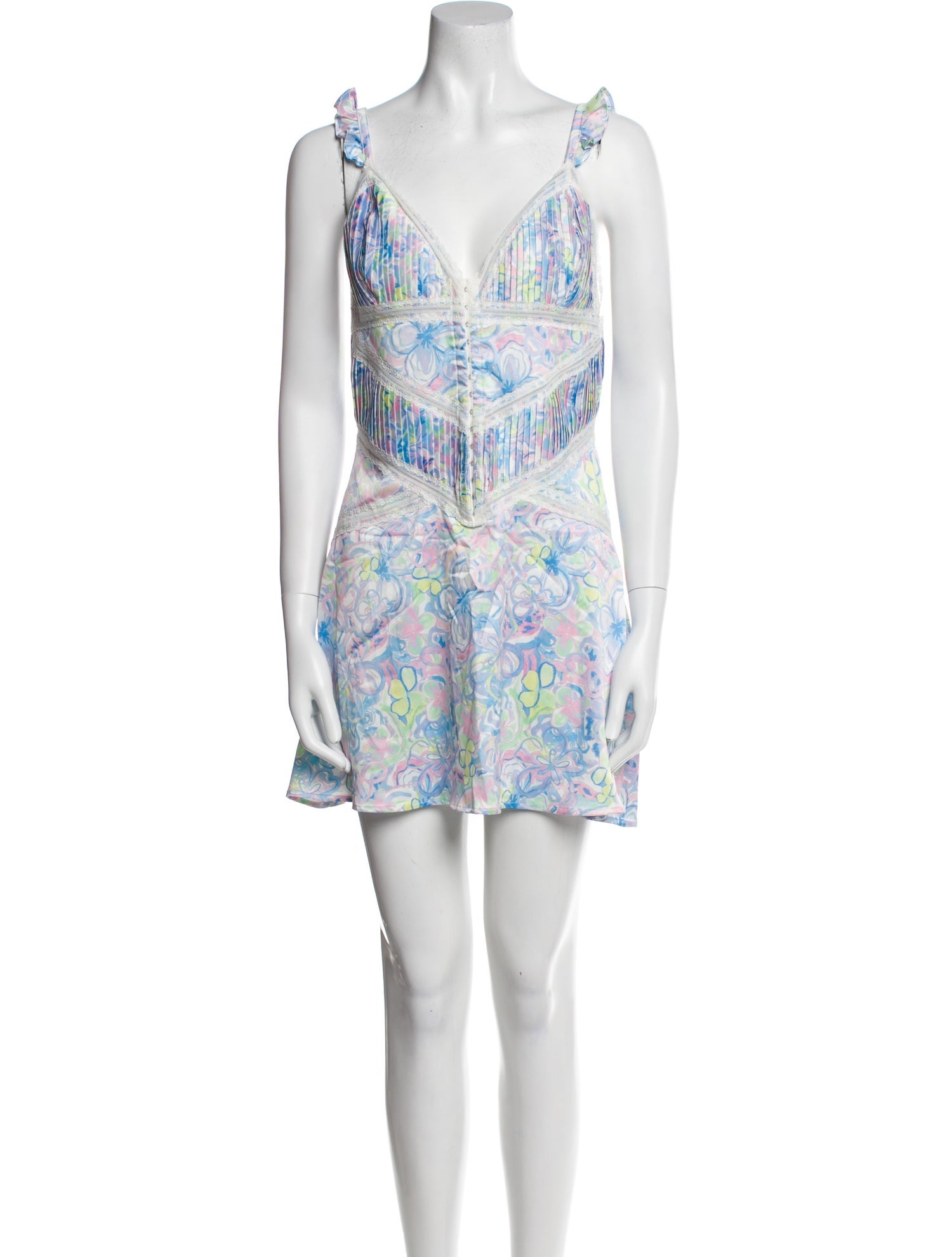 For Love & Lemons Printed Mini Dress w/ Tags