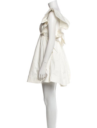 For Love & Lemons Plunge Neckline Mini Dress