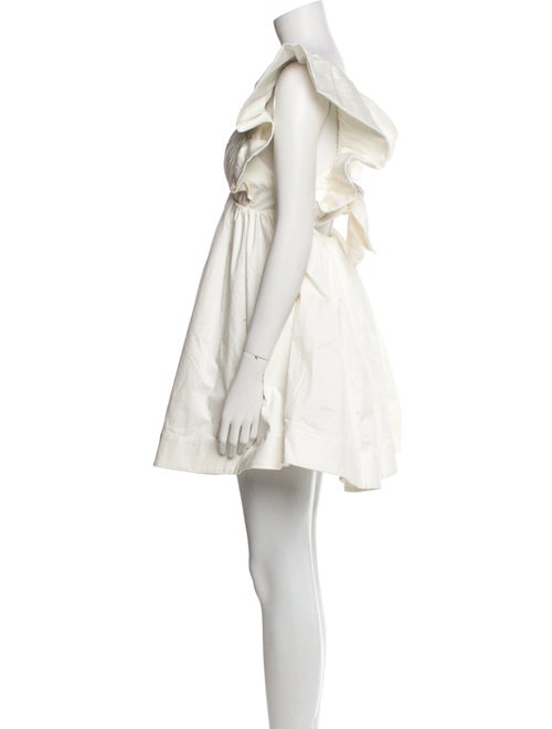 For Love & Lemons Plunge Neckline Mini Dress