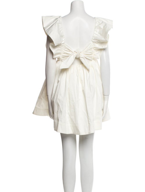 For Love & Lemons Plunge Neckline Mini Dress