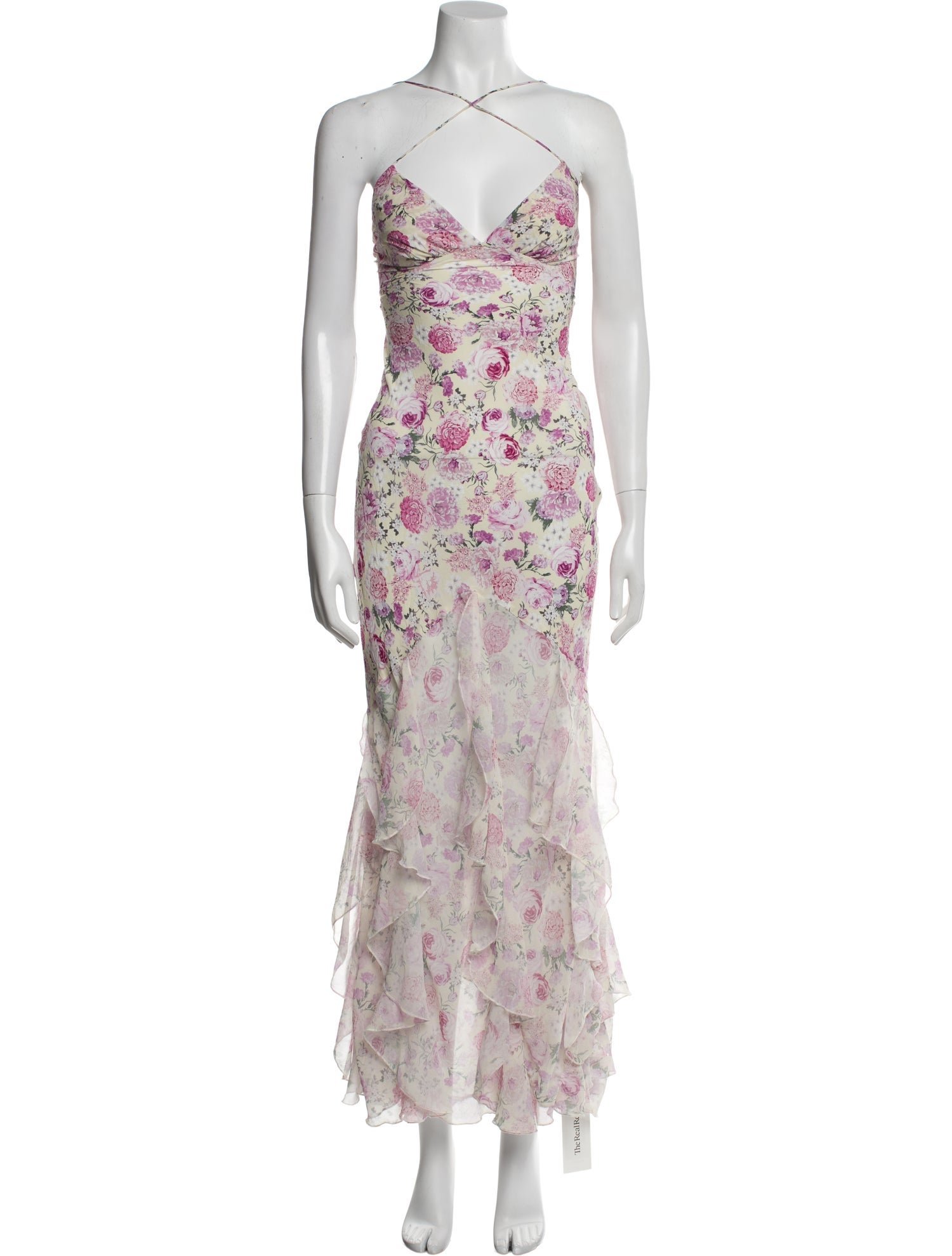 For Love & Lemons Floral Print Long Dress w/ Tags