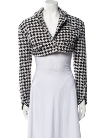 For Love & Lemons Houndstooth Print Bolero