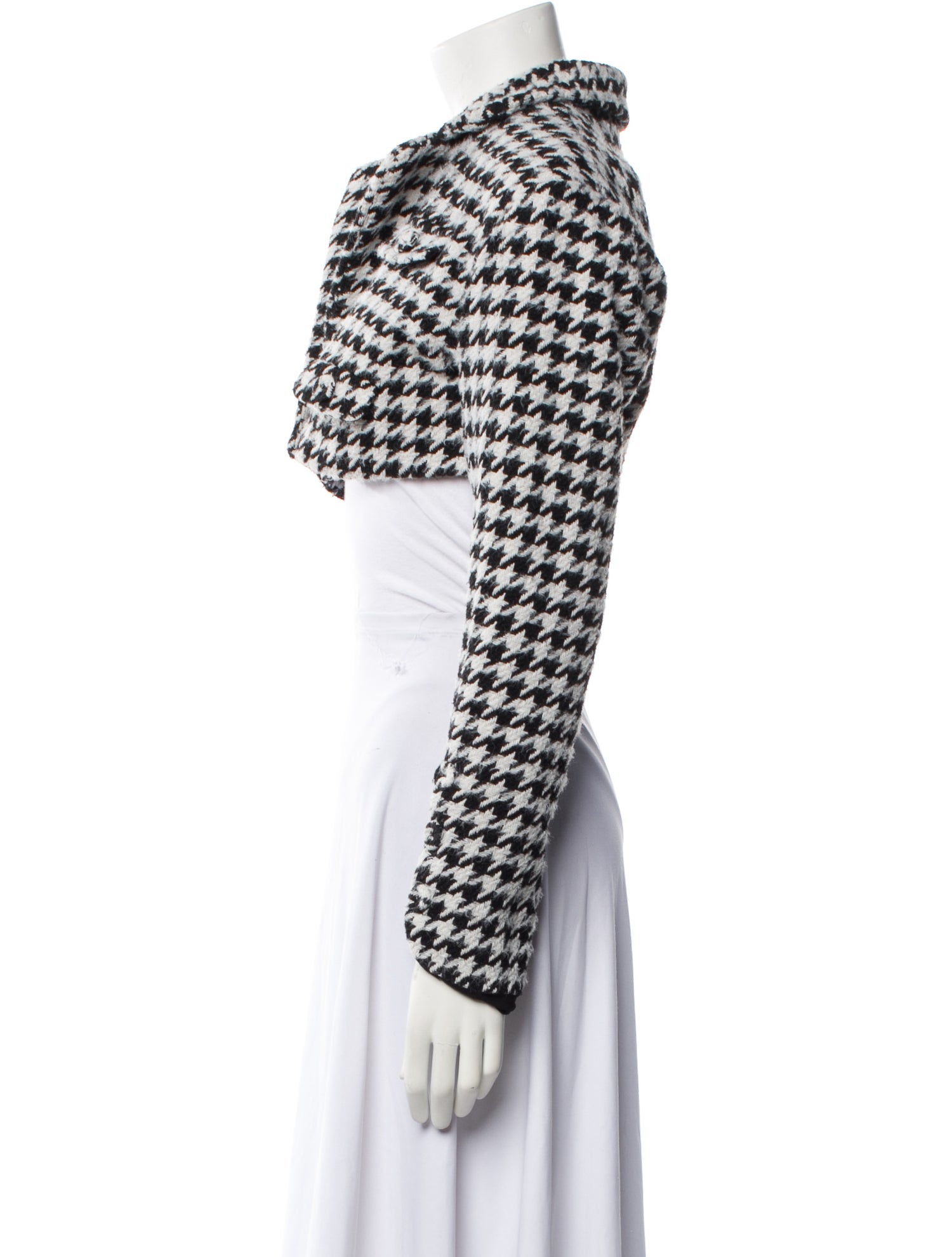 For Love & Lemons Houndstooth Print Bolero