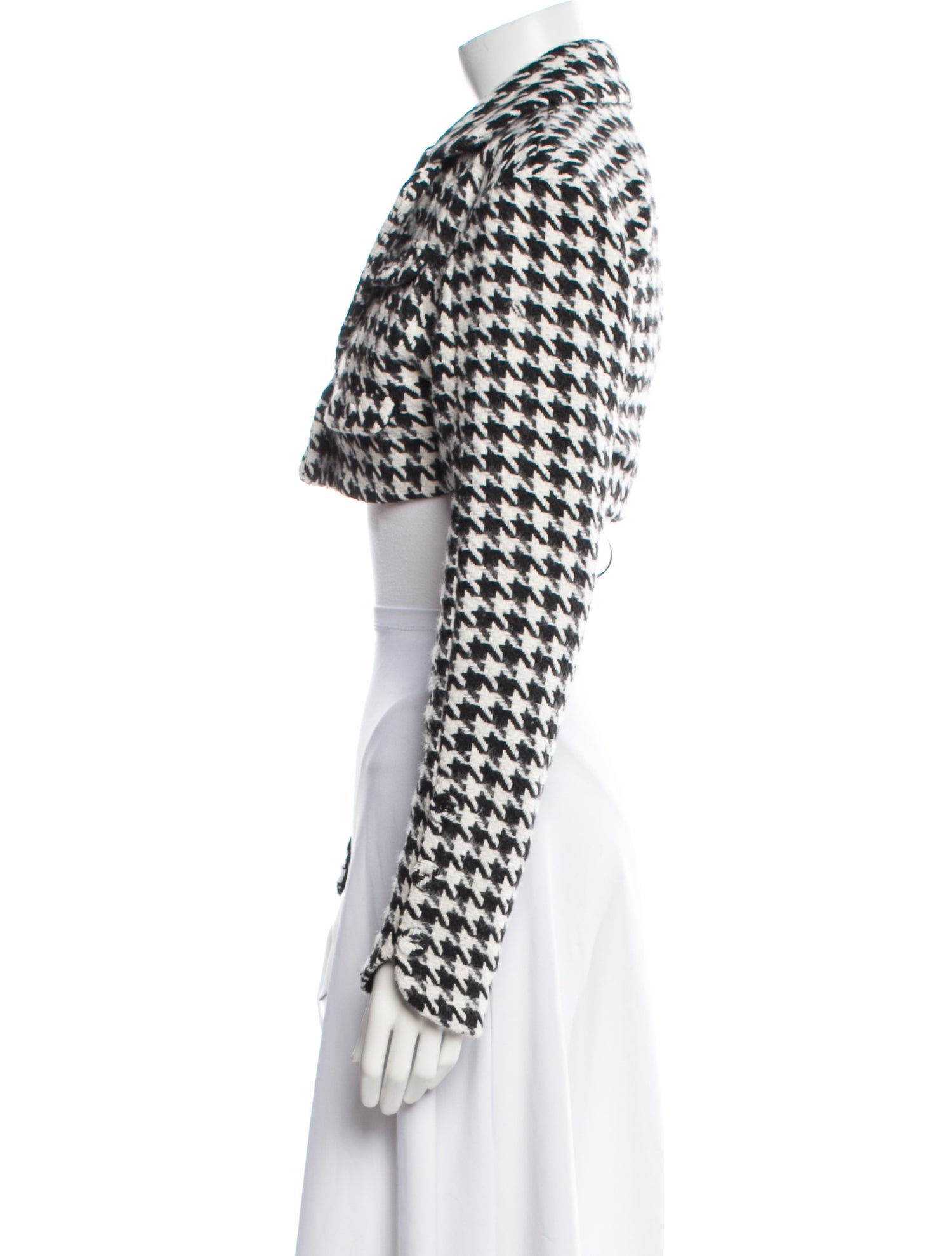 For Love & Lemons Houndstooth Print Bolero