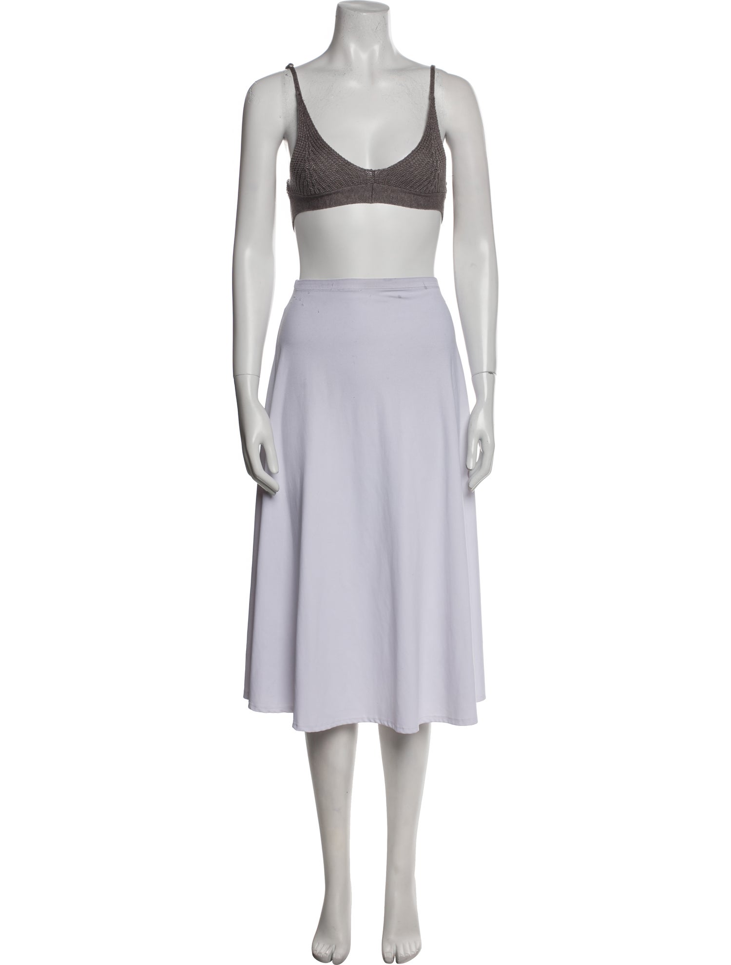 For Love & Lemons Square Neckline Sleeveless Crop Top