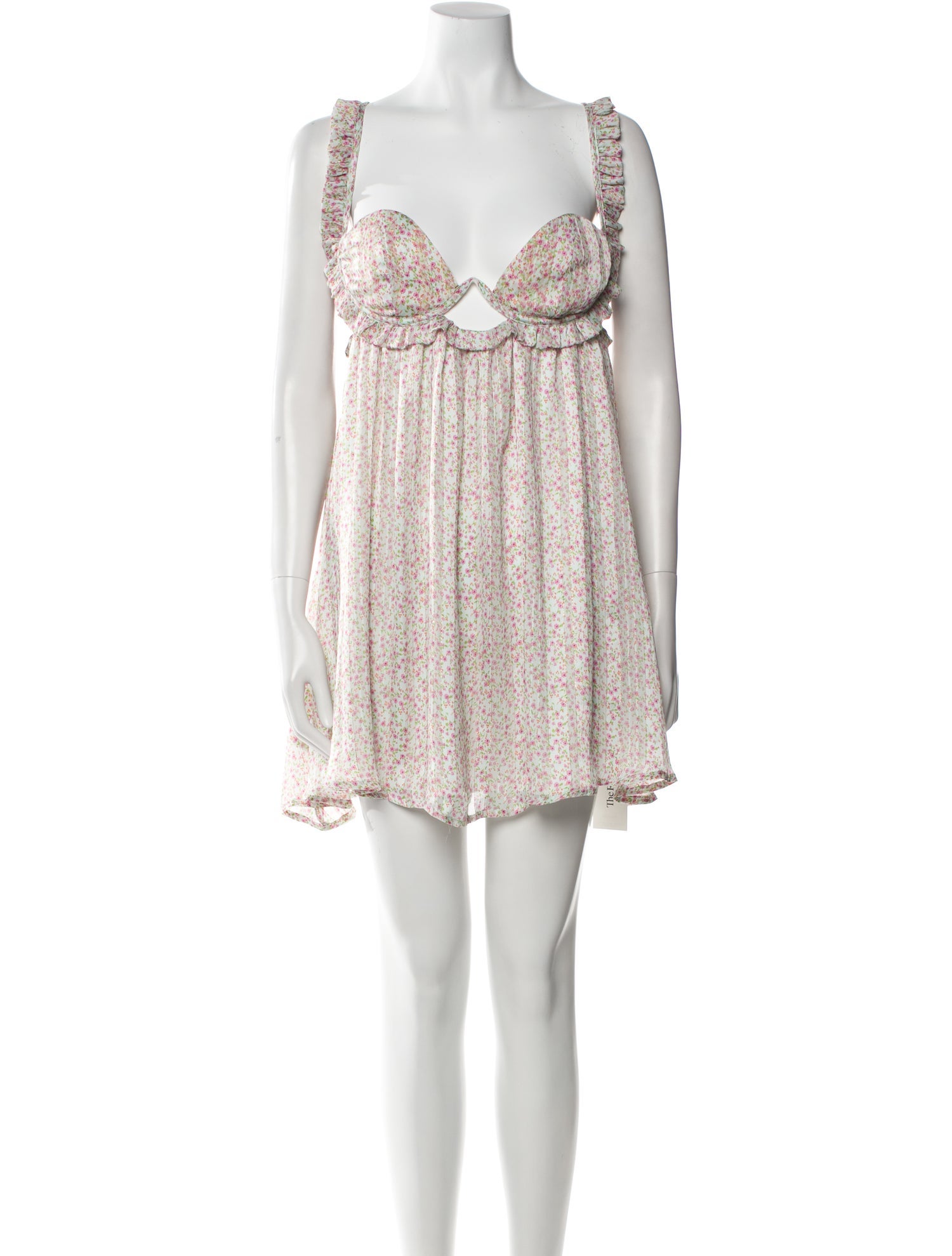 For Love & Lemons Floral Print Mini Dress