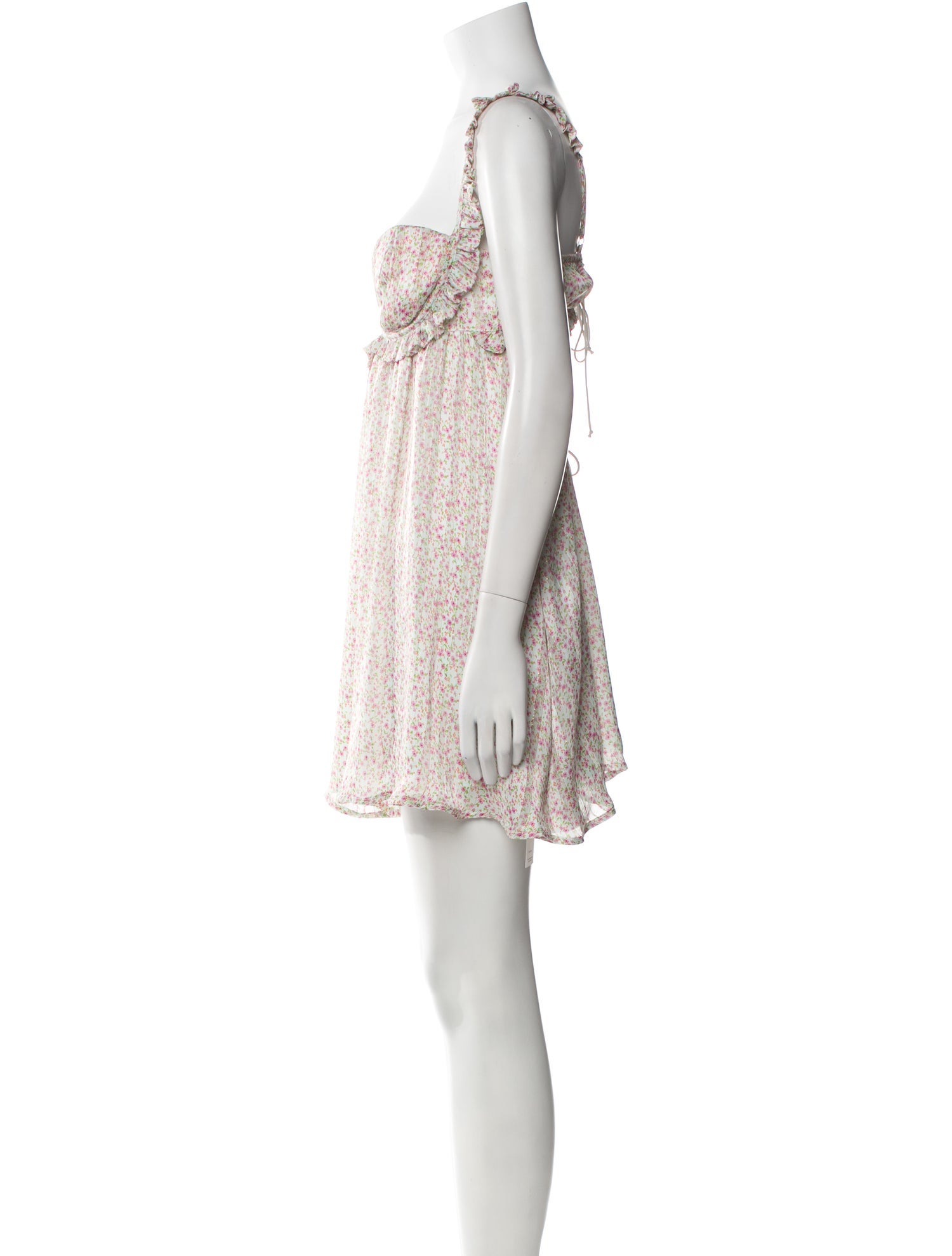 For Love & Lemons Floral Print Mini Dress