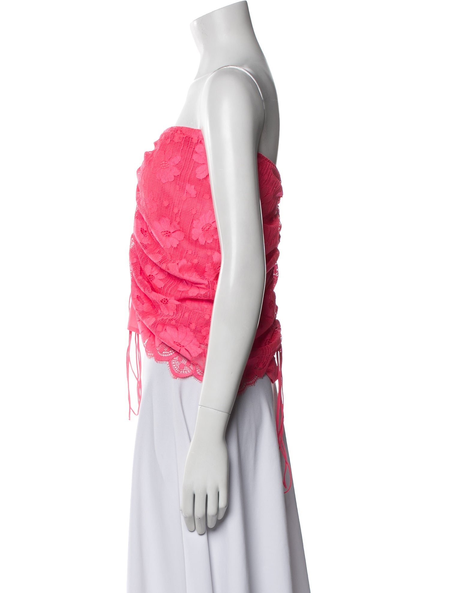 For Love & Lemons Strapless Crop Top