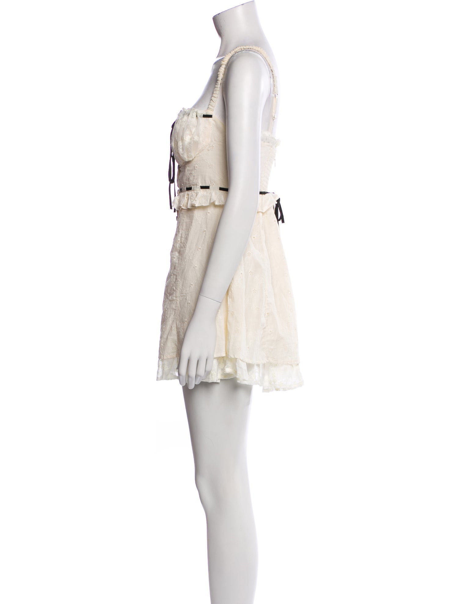 For Love & Lemons Square Neckline Mini Dress