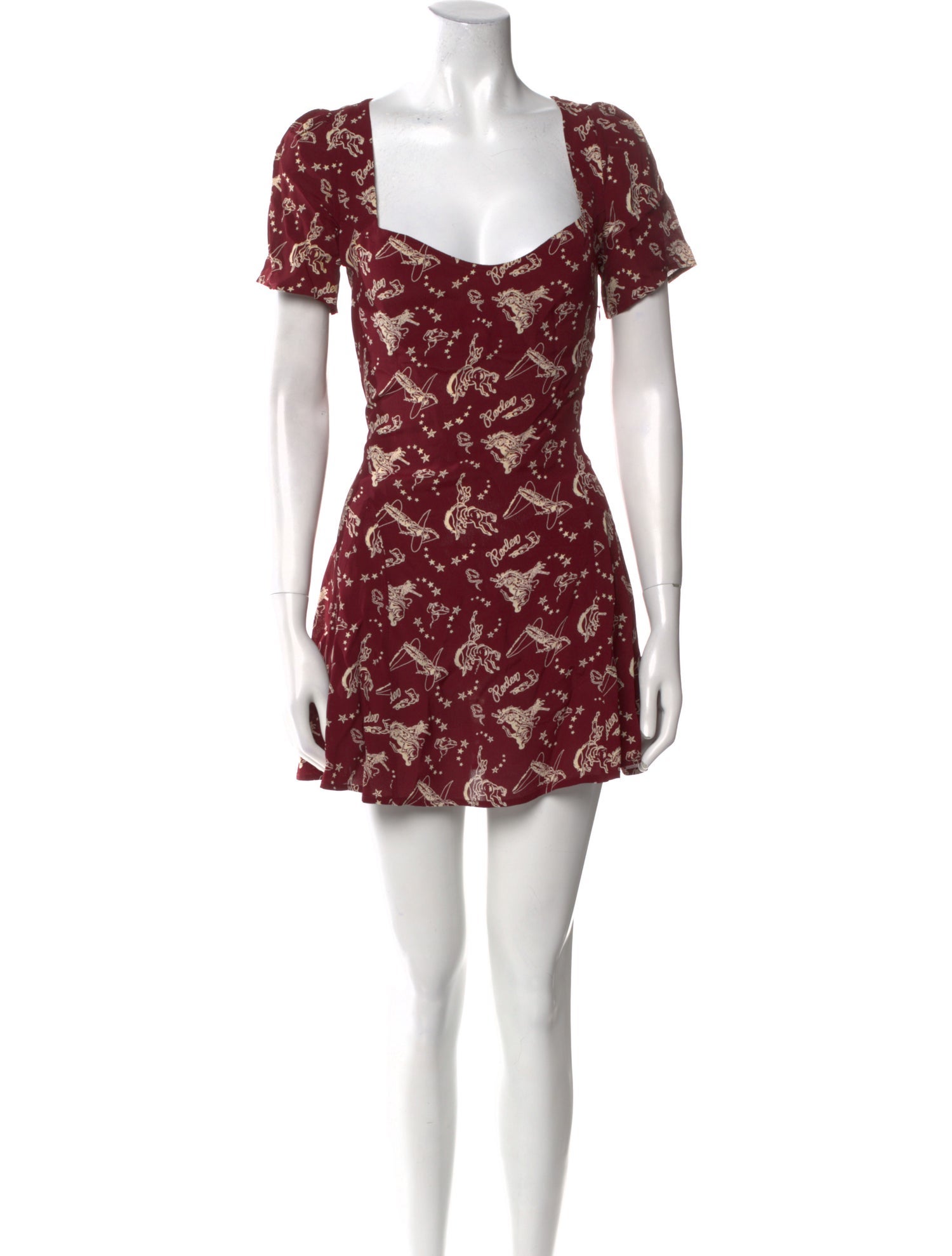 For Love & Lemons Printed Mini Dress