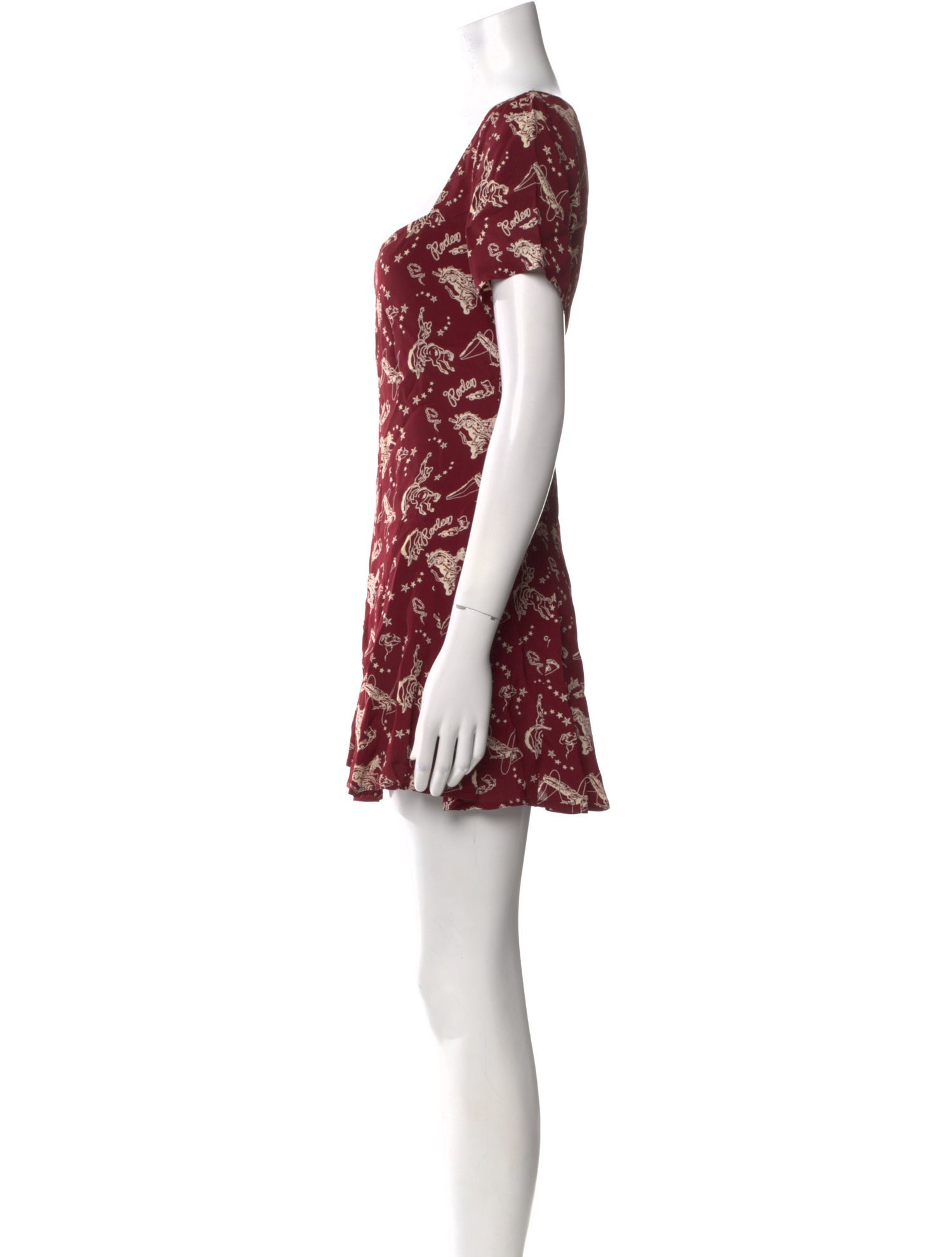 For Love & Lemons Printed Mini Dress