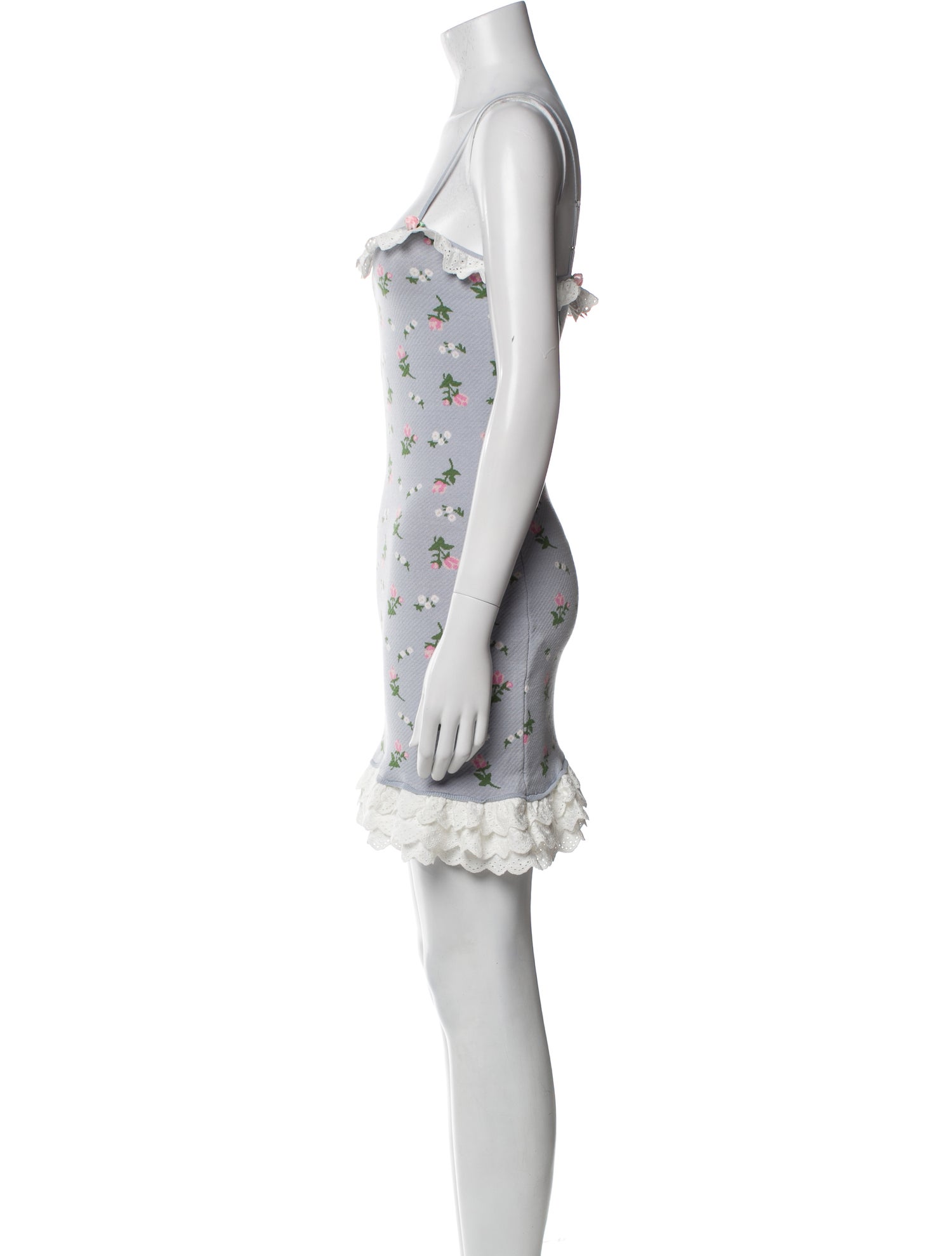 For Love & Lemons Floral Print Mini Dress