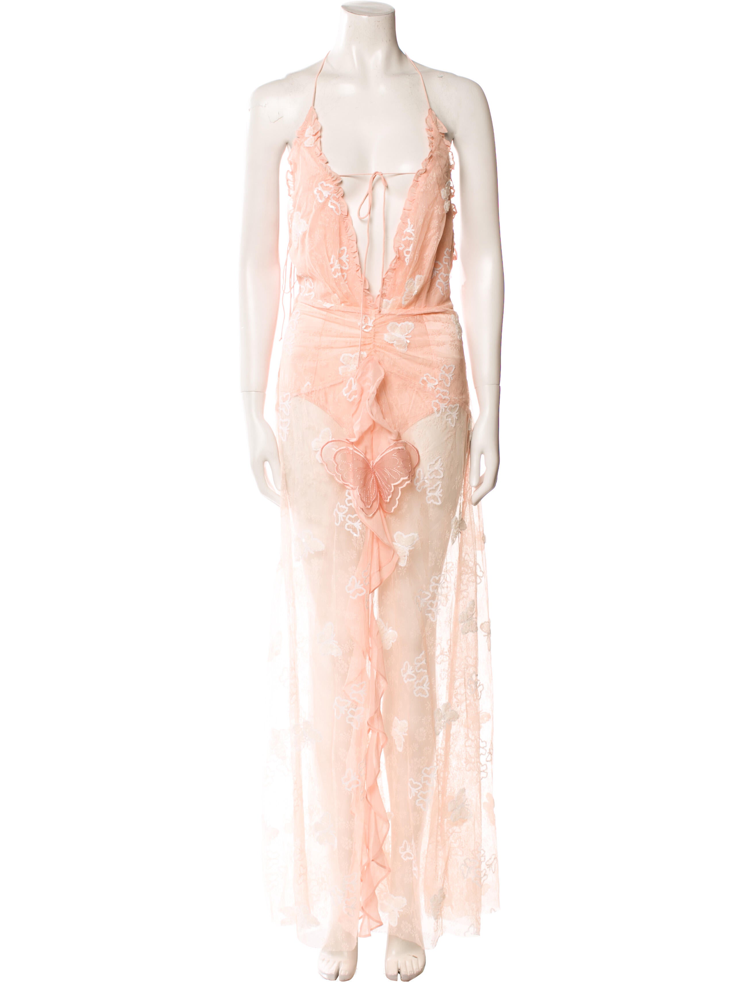 For Love & Lemons V-Neck Long Dress