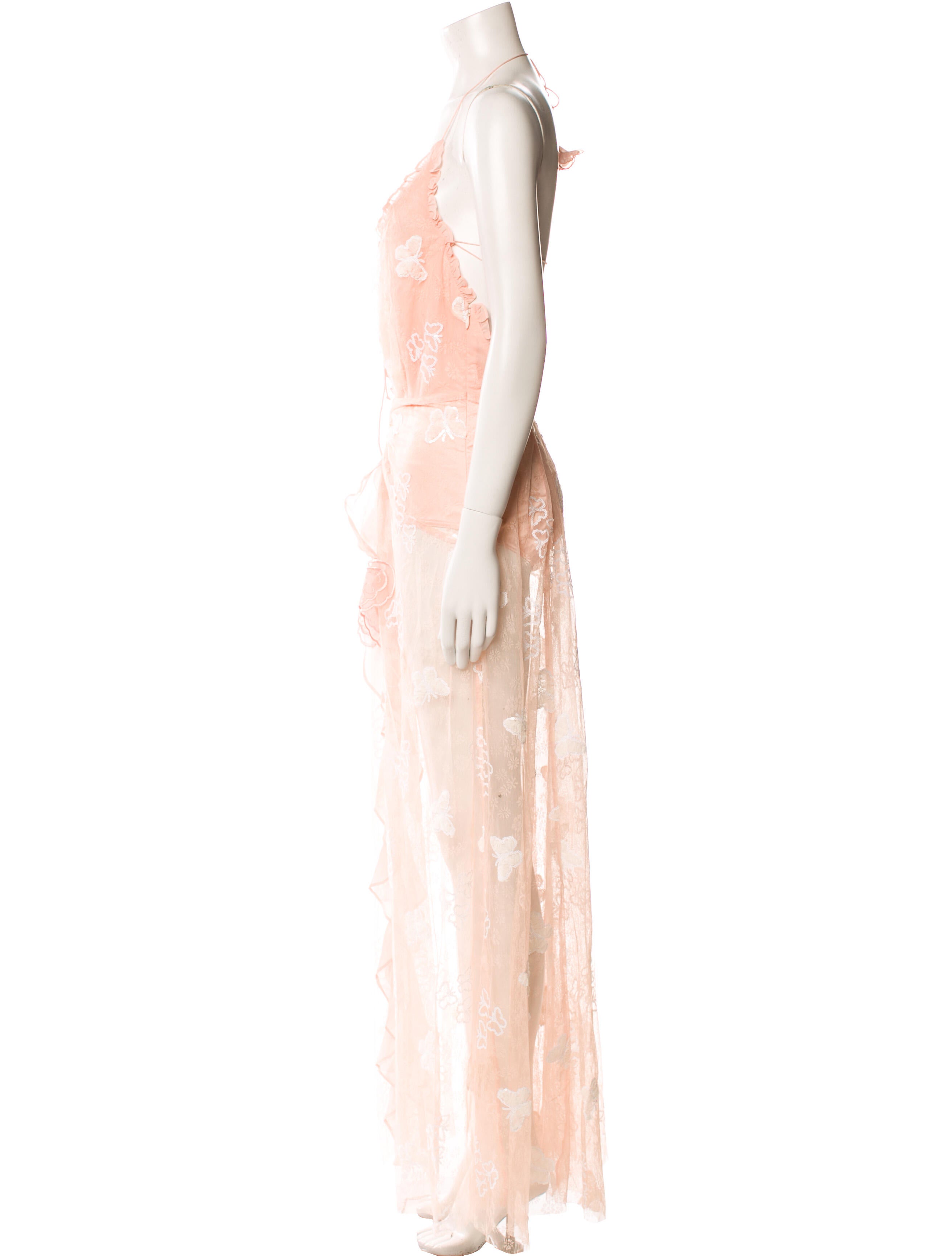 For Love & Lemons V-Neck Long Dress