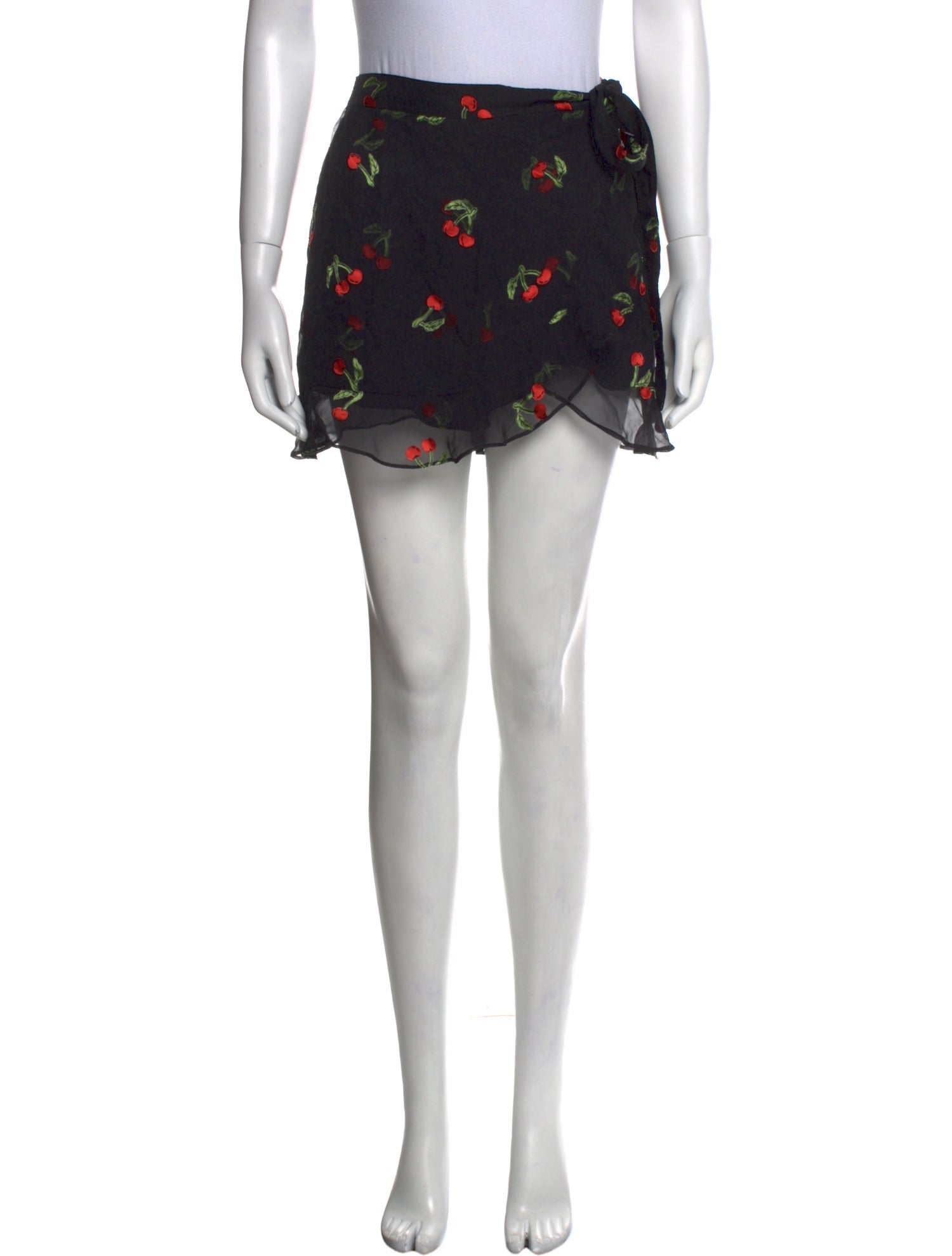 For Love & Lemons Floral Print Mini Shorts