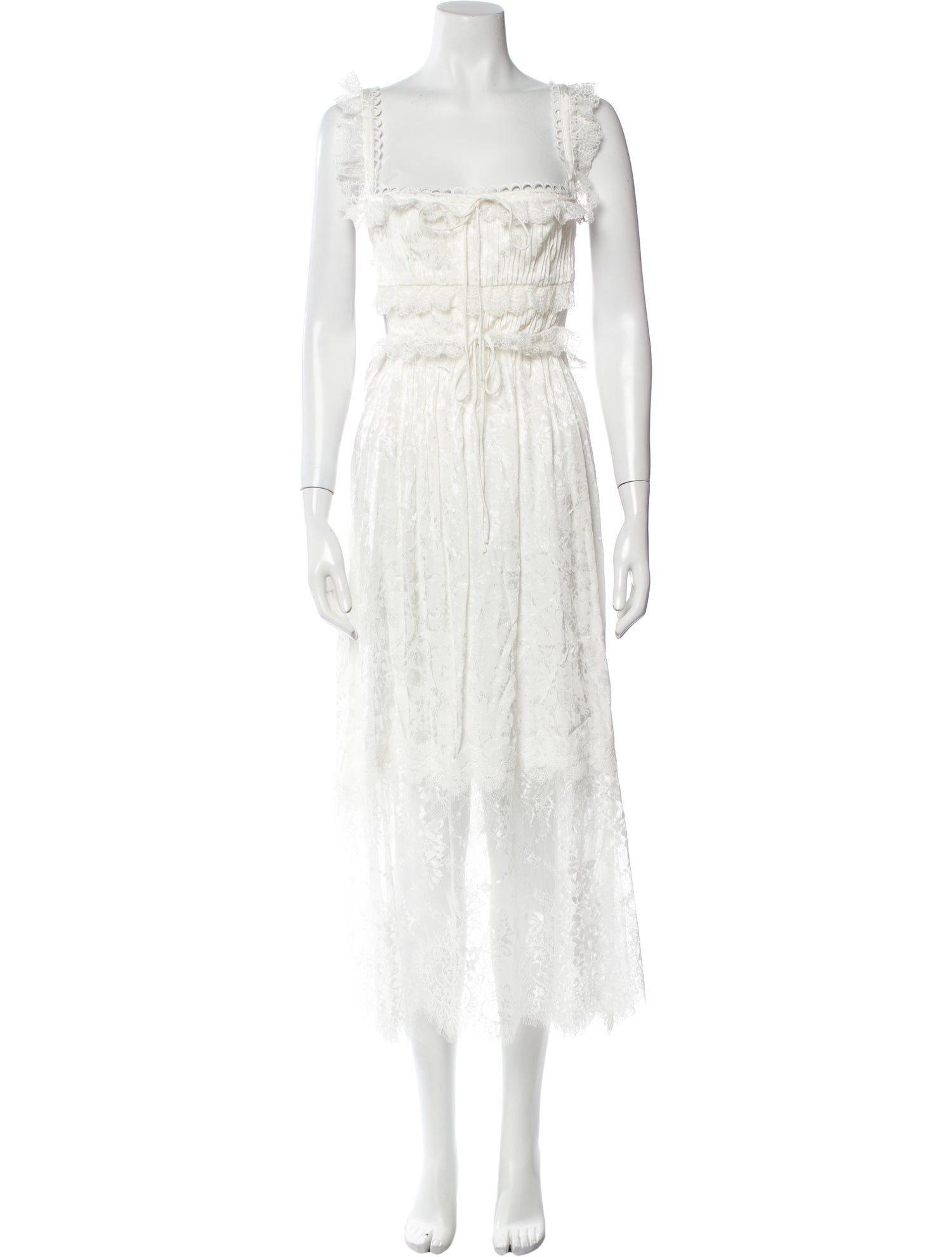 For Love & Lemons Square Neckline Long Dress