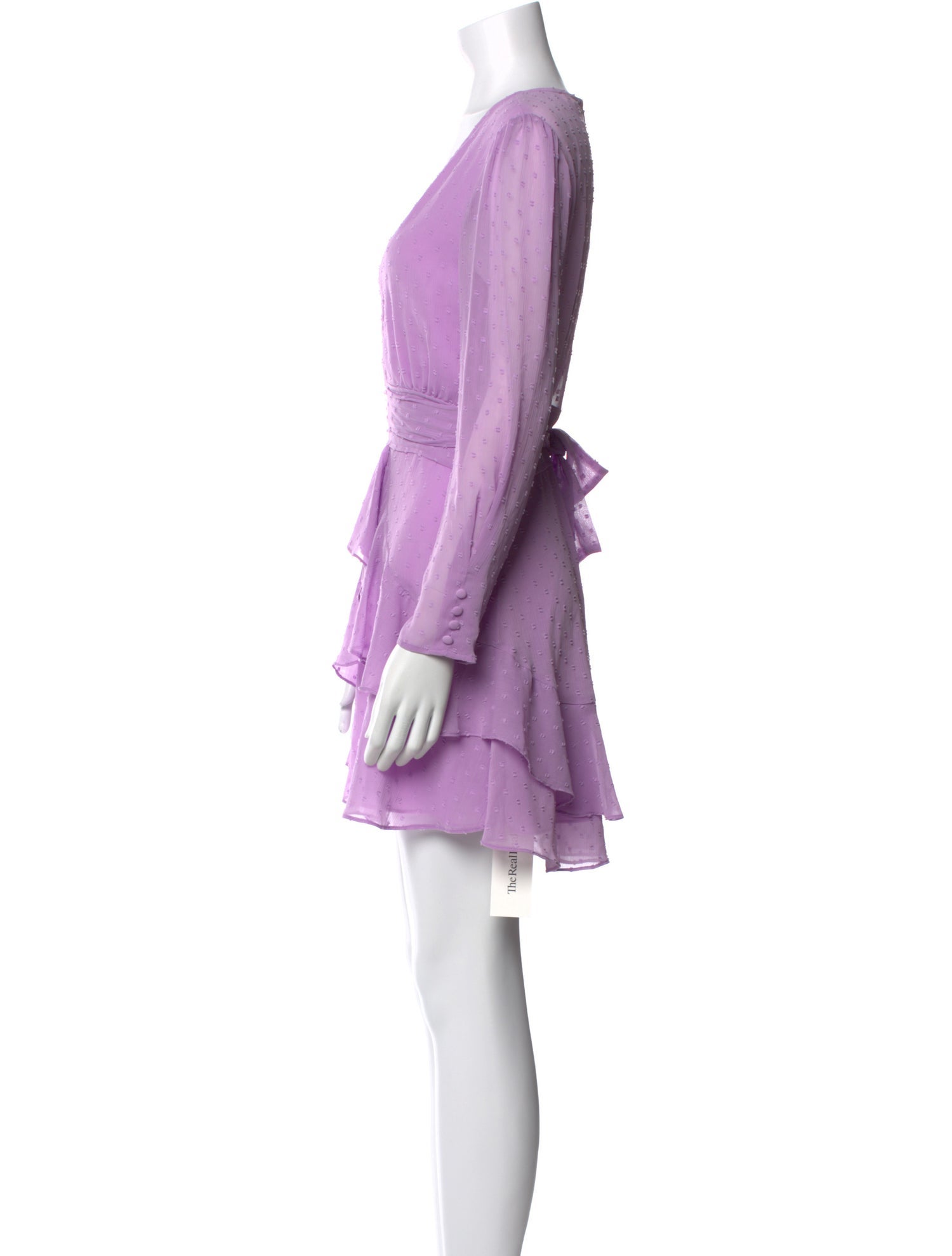 For Love & Lemons V-Neck Mini Dress