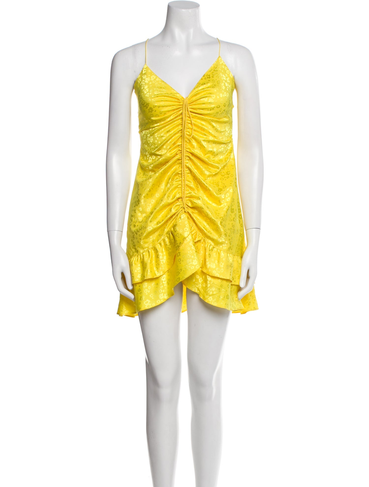 For Love & Lemons V-Neck Mini Dress