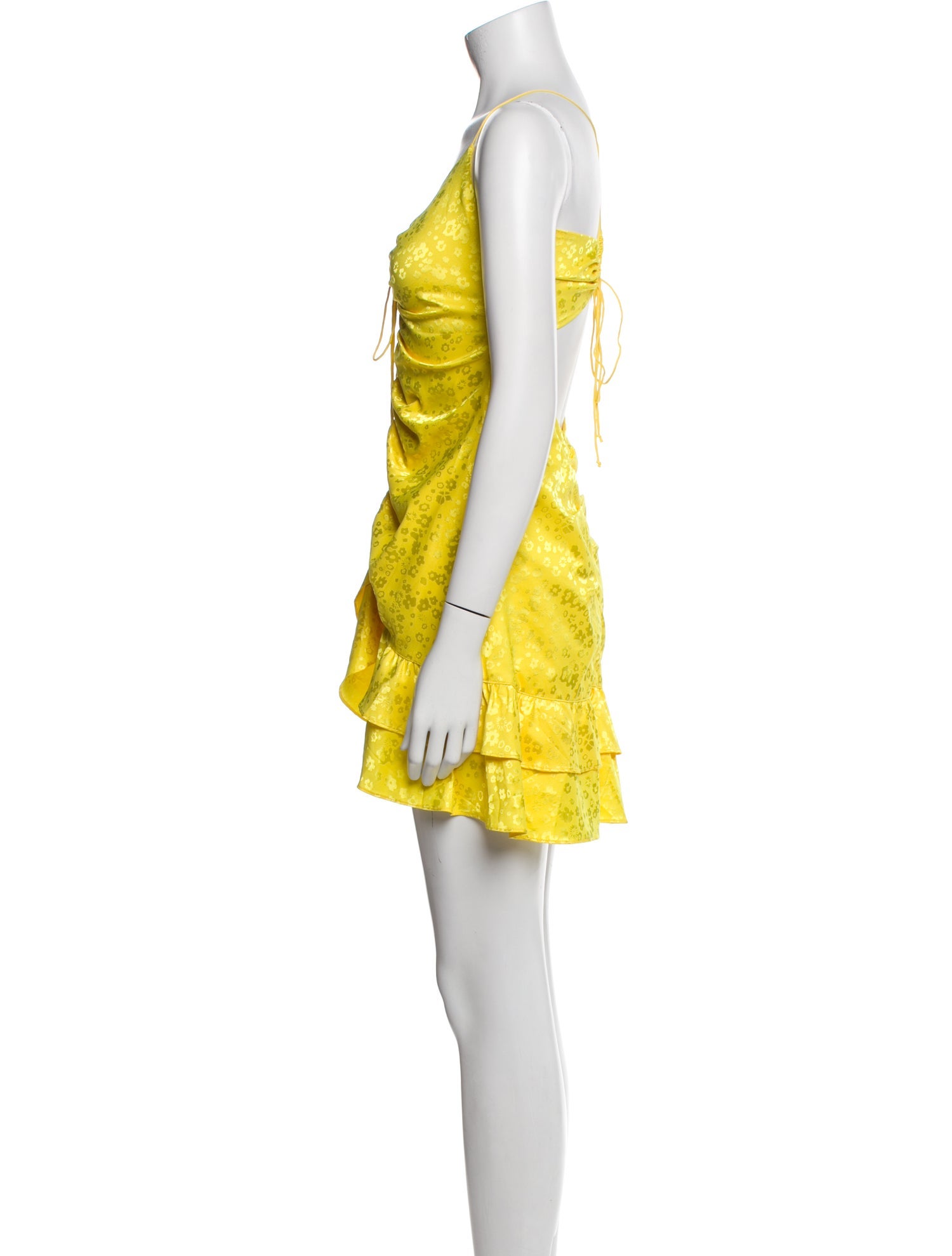 For Love & Lemons V-Neck Mini Dress