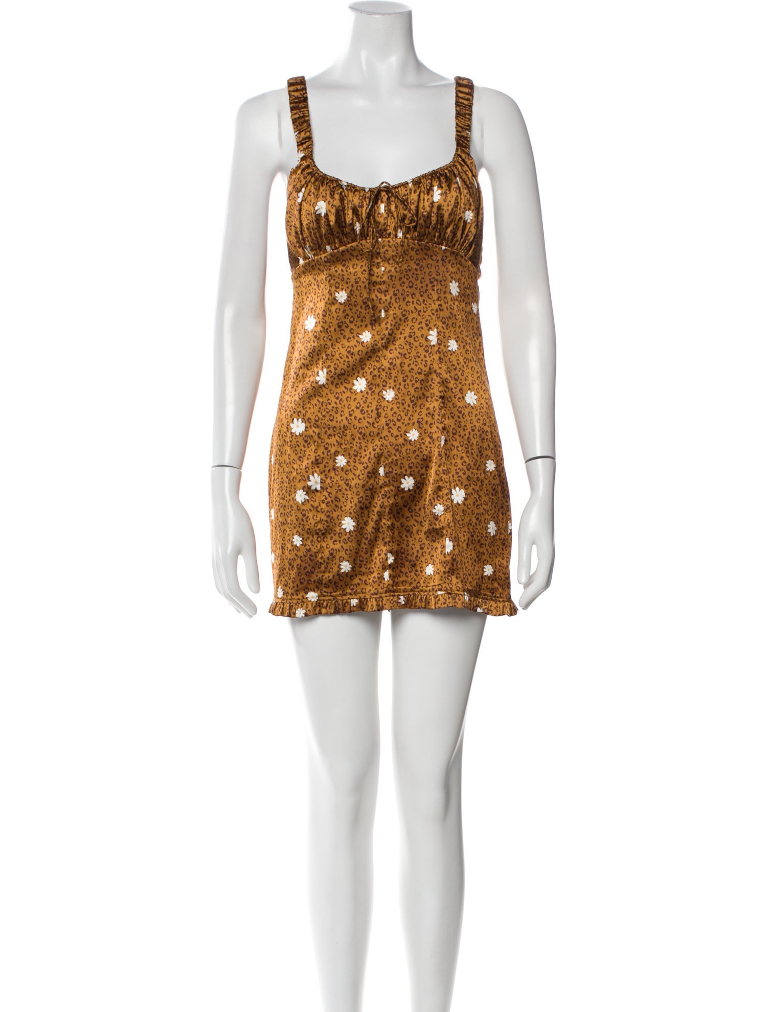 For Love & Lemons Printed Square Neckline Tunic