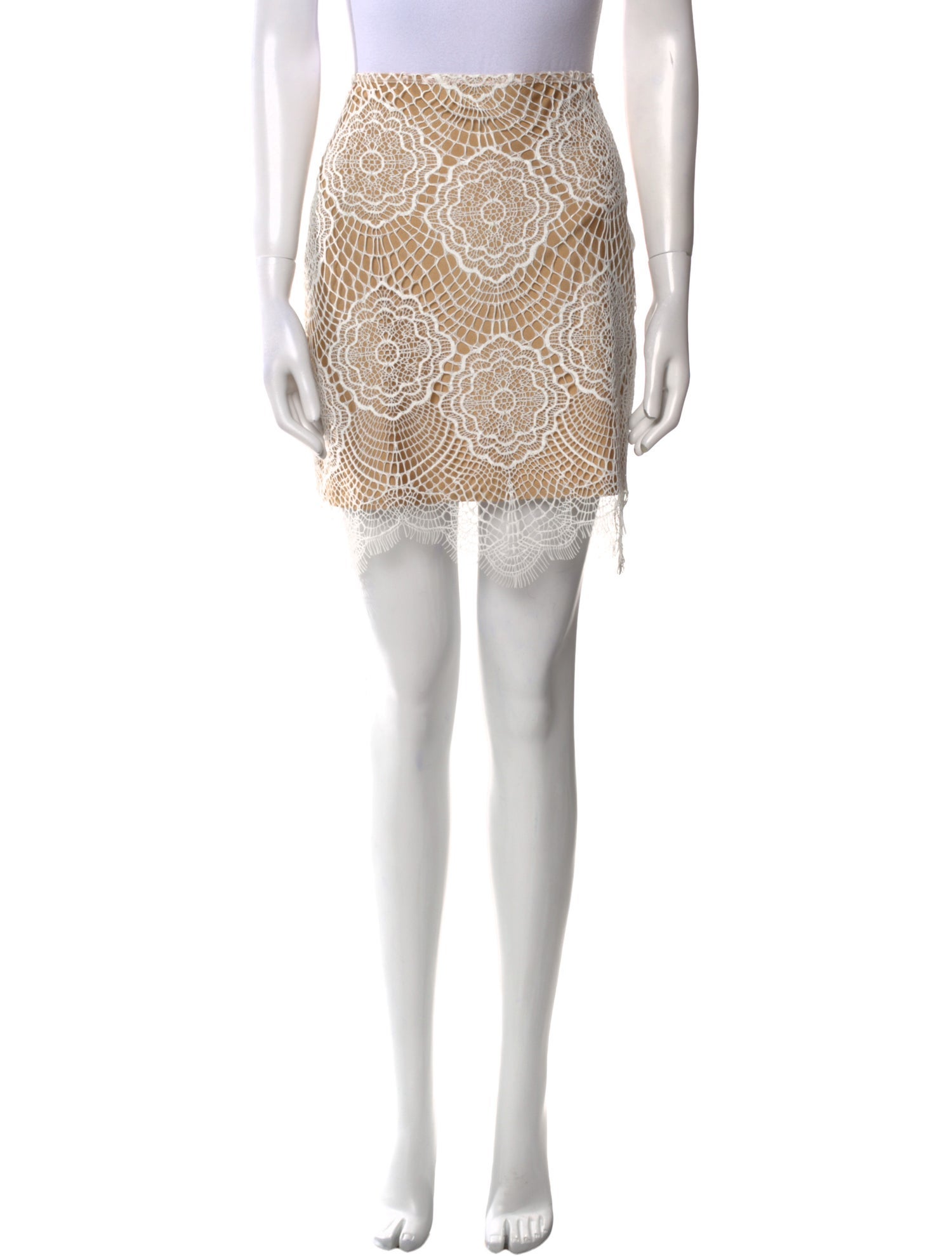 For Love & Lemons Nylon Knee-Length Skirt