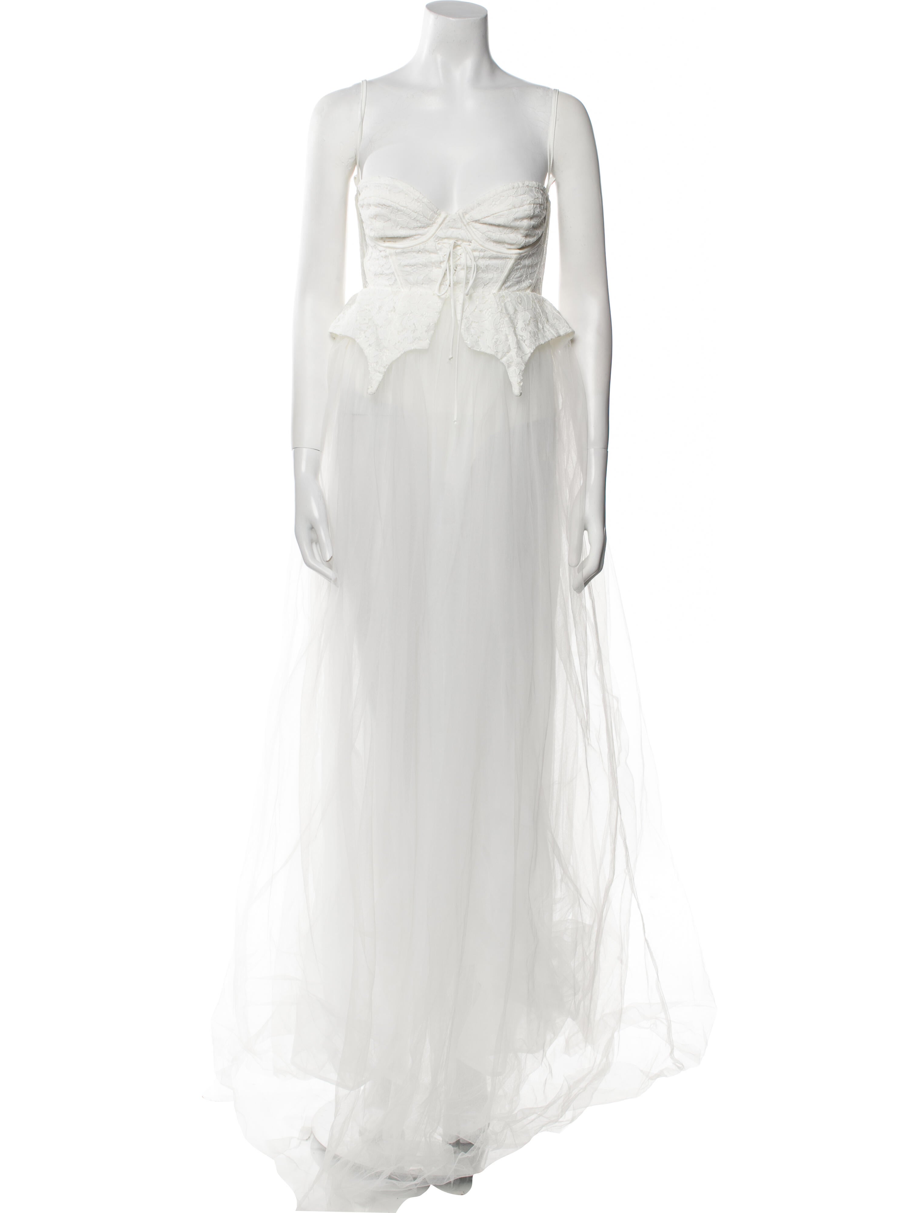 For Love & Lemons Square Neckline Long Dress