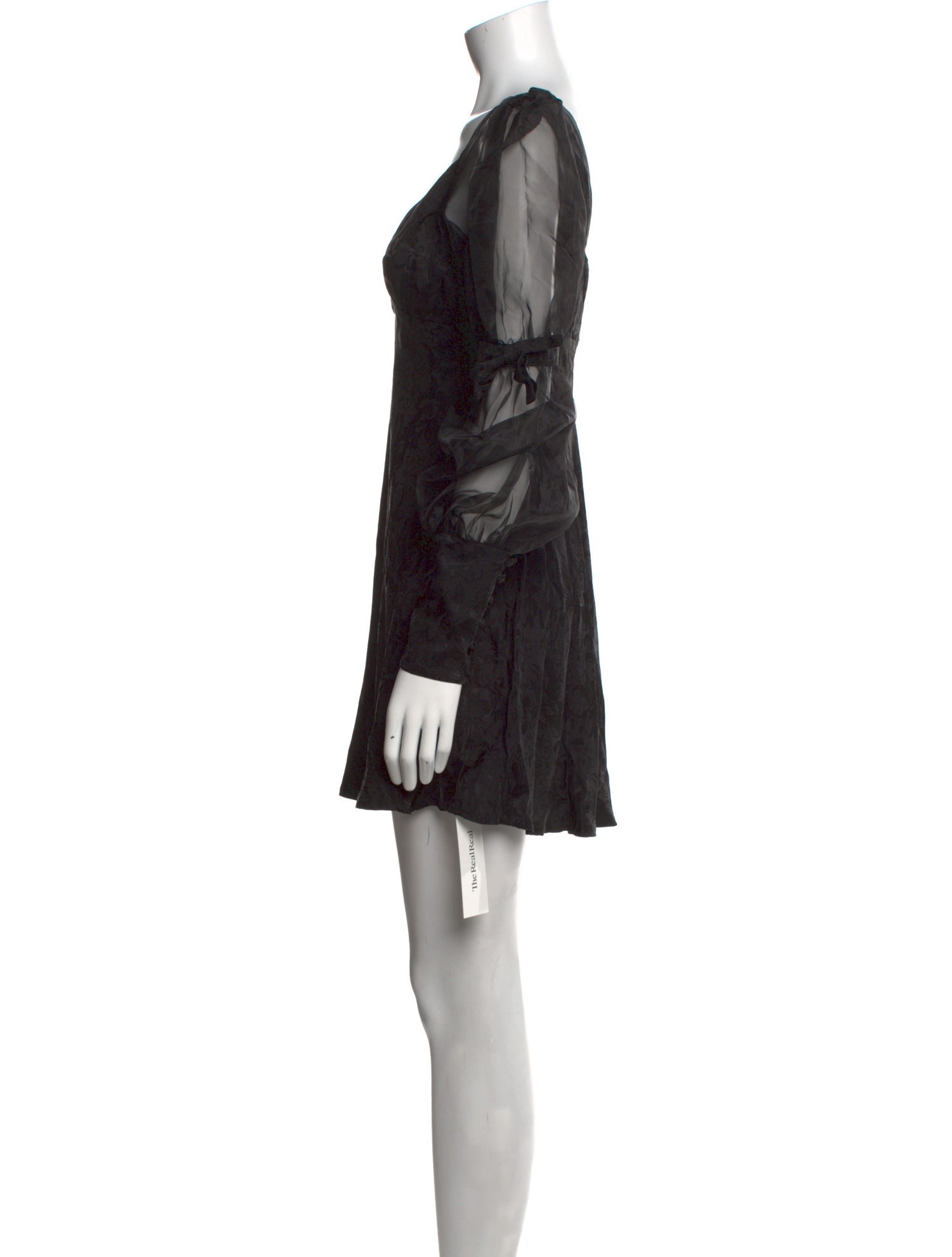 For Love & Lemons V-Neck Mini Dress