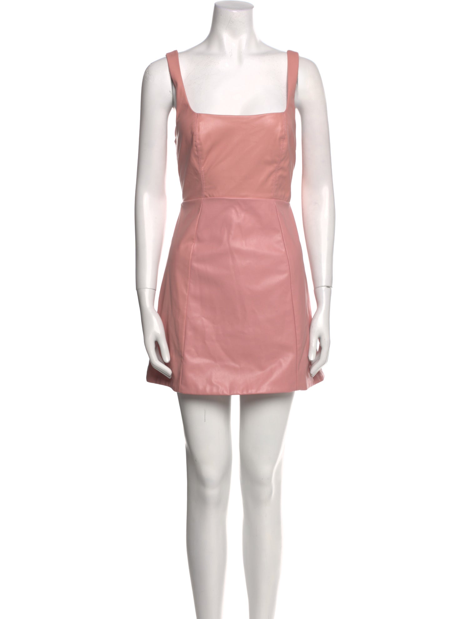 For Love & Lemons Faux Leather Mini Dress