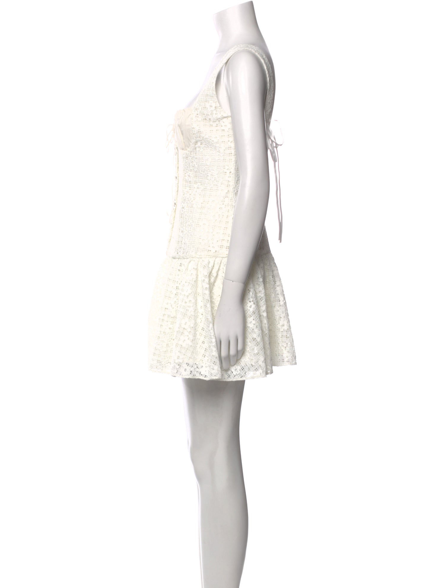 For Love & Lemons Square Neckline Mini Dress