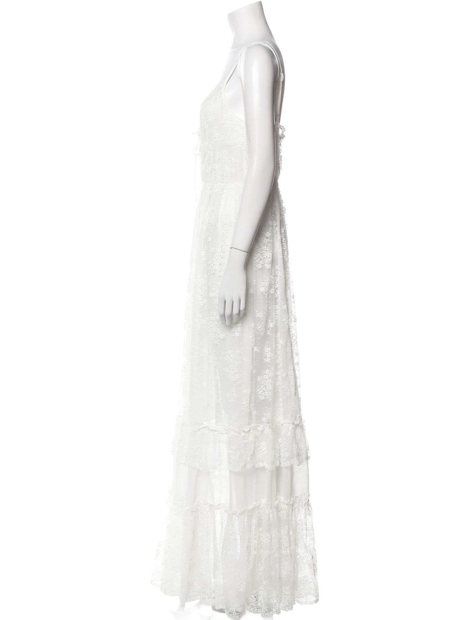 For Love & Lemons V-Neck Long Dress