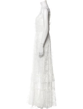 For Love & Lemons V-Neck Long Dress