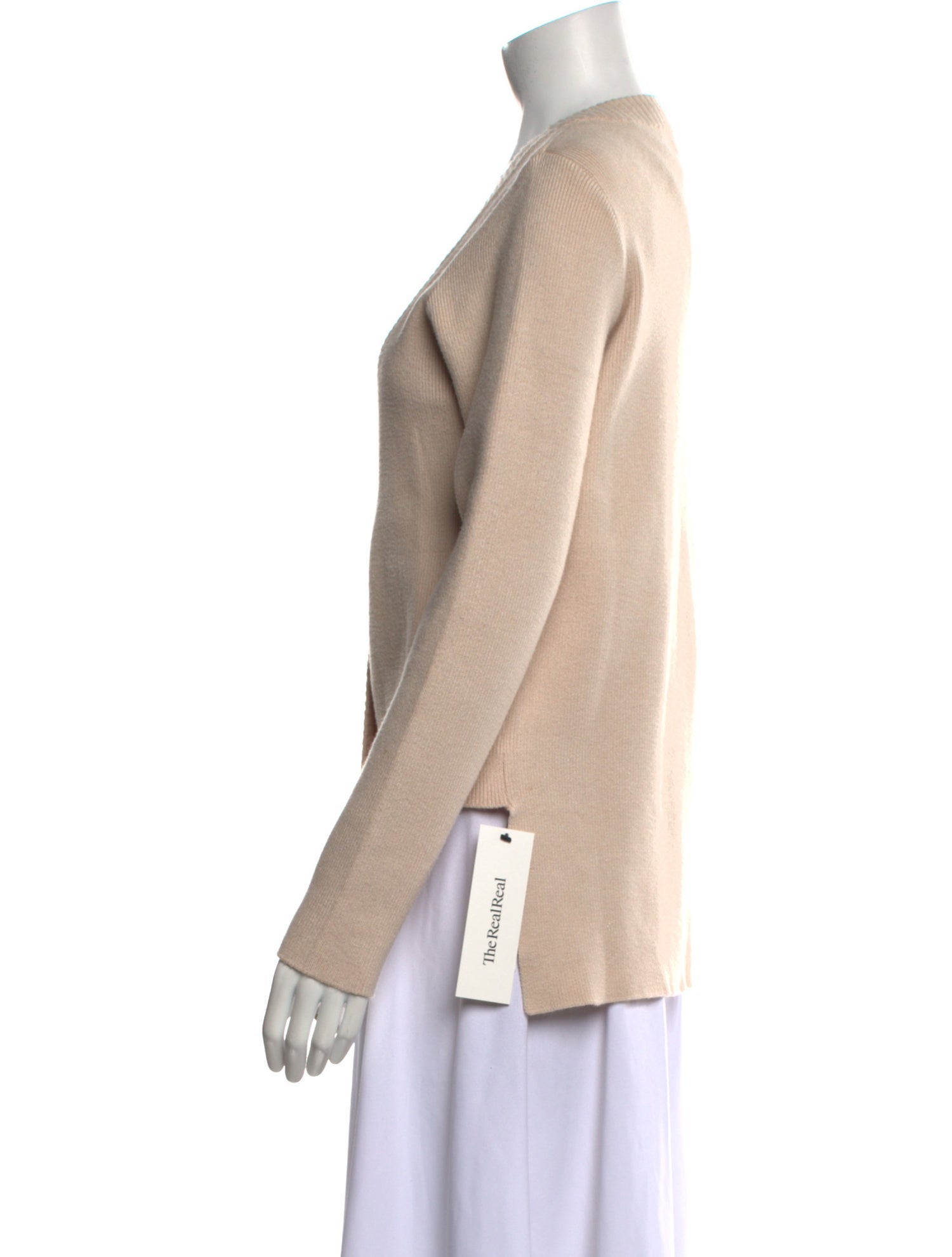 For Love & Lemons Striped V-Neck Sweater